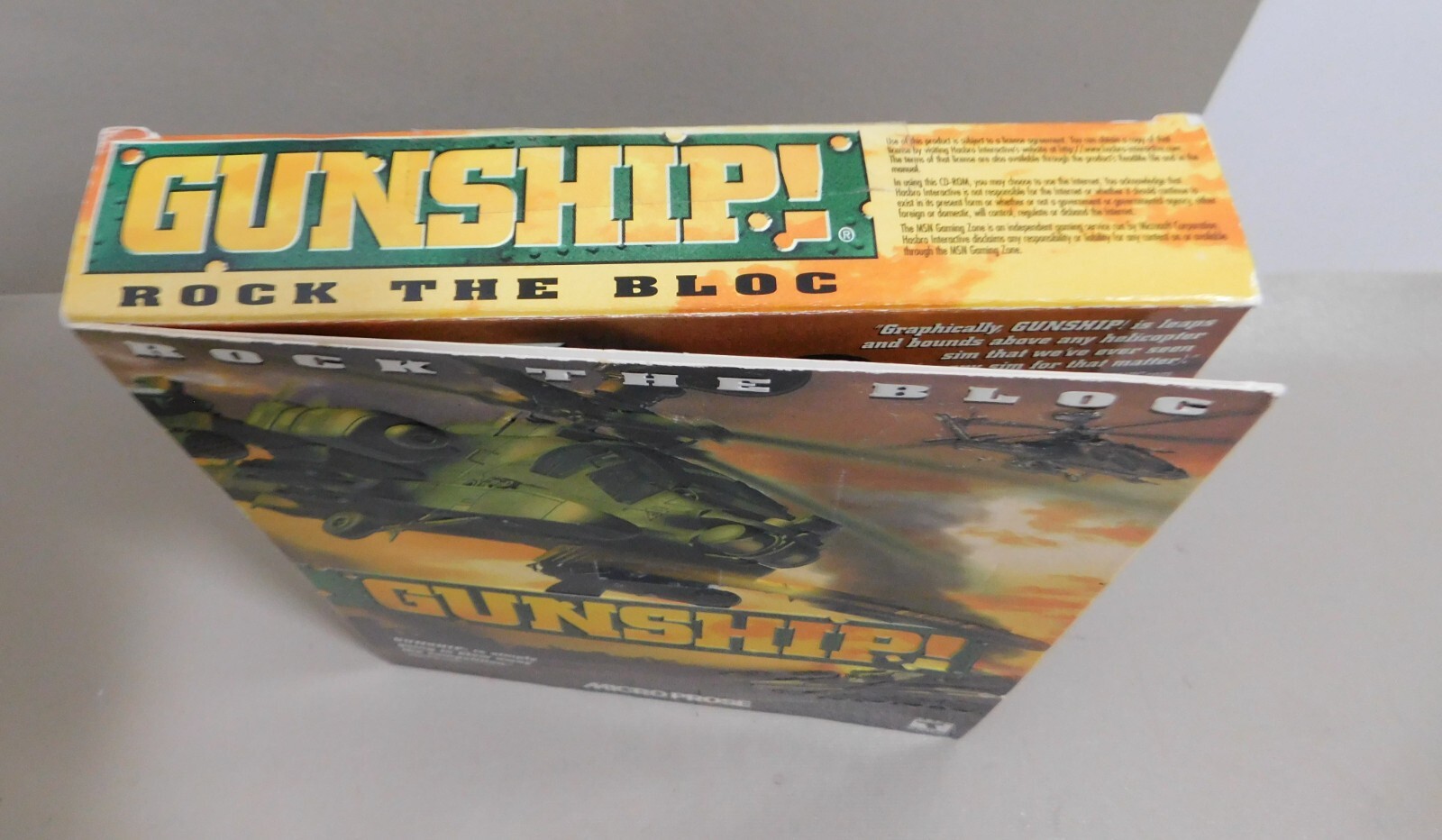 GUNSHIP! PC Big Box Attack Helicopter Simulation Game 2000 Micro Prose Complete