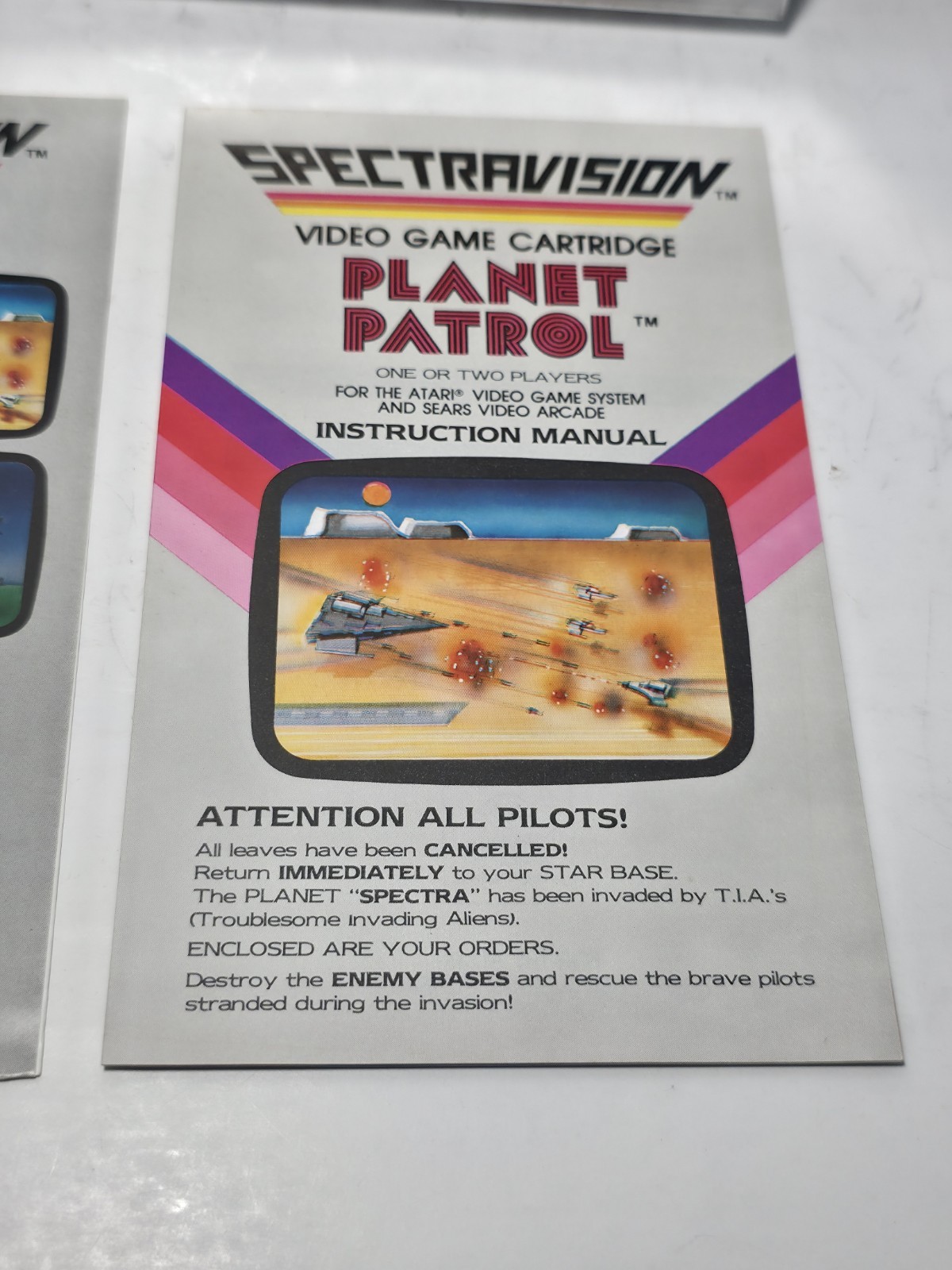 Planet Patrol Atari 2600 Spectravision 1982 Complete In Box CIB