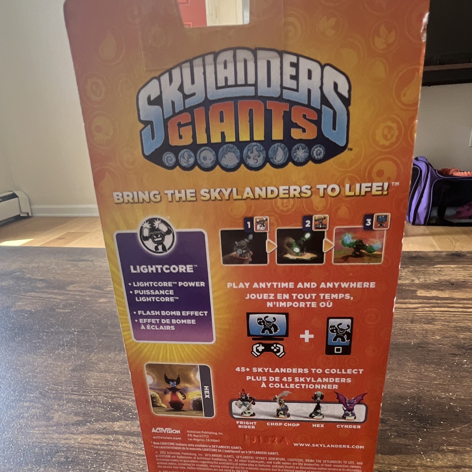 Activision Skylanders Giants Hex Character Figure Lightcore Lights Up 2013