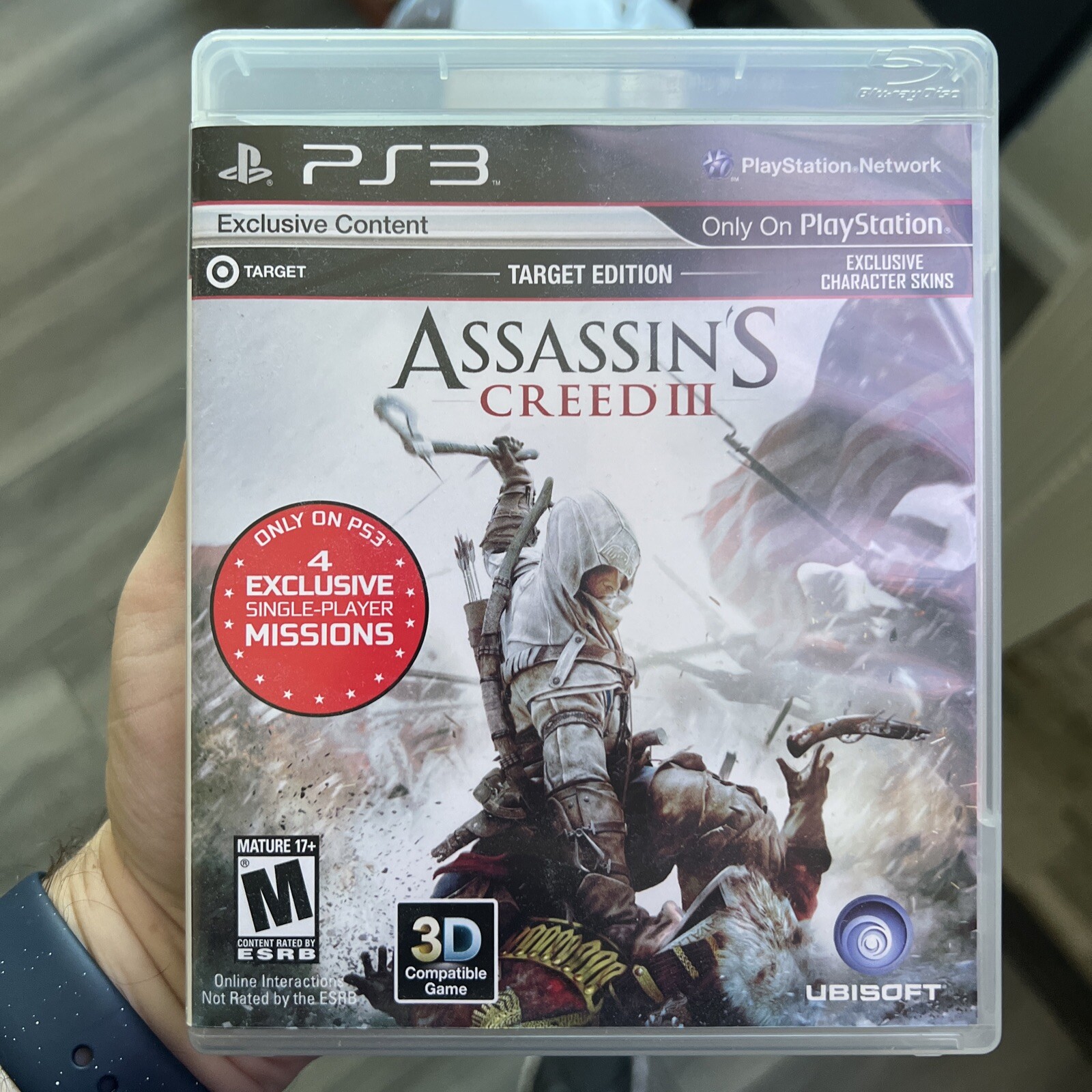 Assassin’s Creed III (Sony PlayStation 3, 2012) Unused Codes Inside PS3