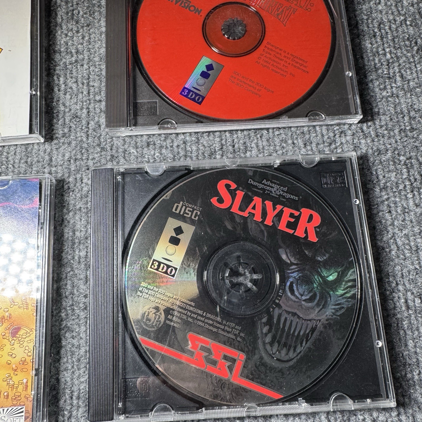 Panasonic 3DO Action Pak Dragon’s Lair, AD&D Slayer, GEXW/ Manuals * Nice Shape