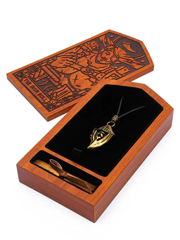 BioWare Officially Licensed Dragon Age Iron Bull Necklace Scroll Romance Bundle