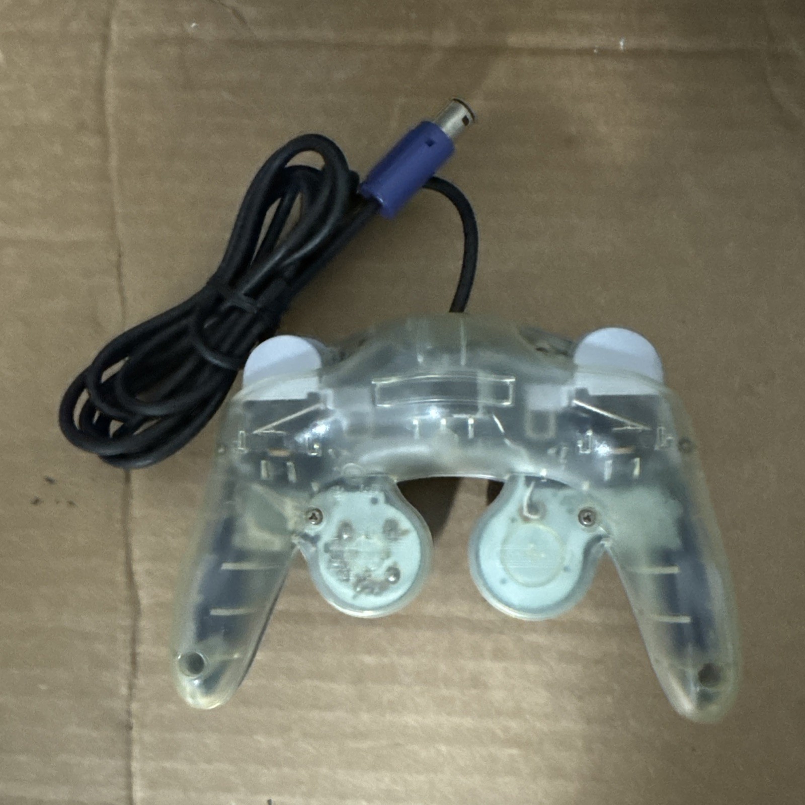 Nintendo Gamecube Controller Indigo Purple Clear Back OEM DOL-003 US SELLER