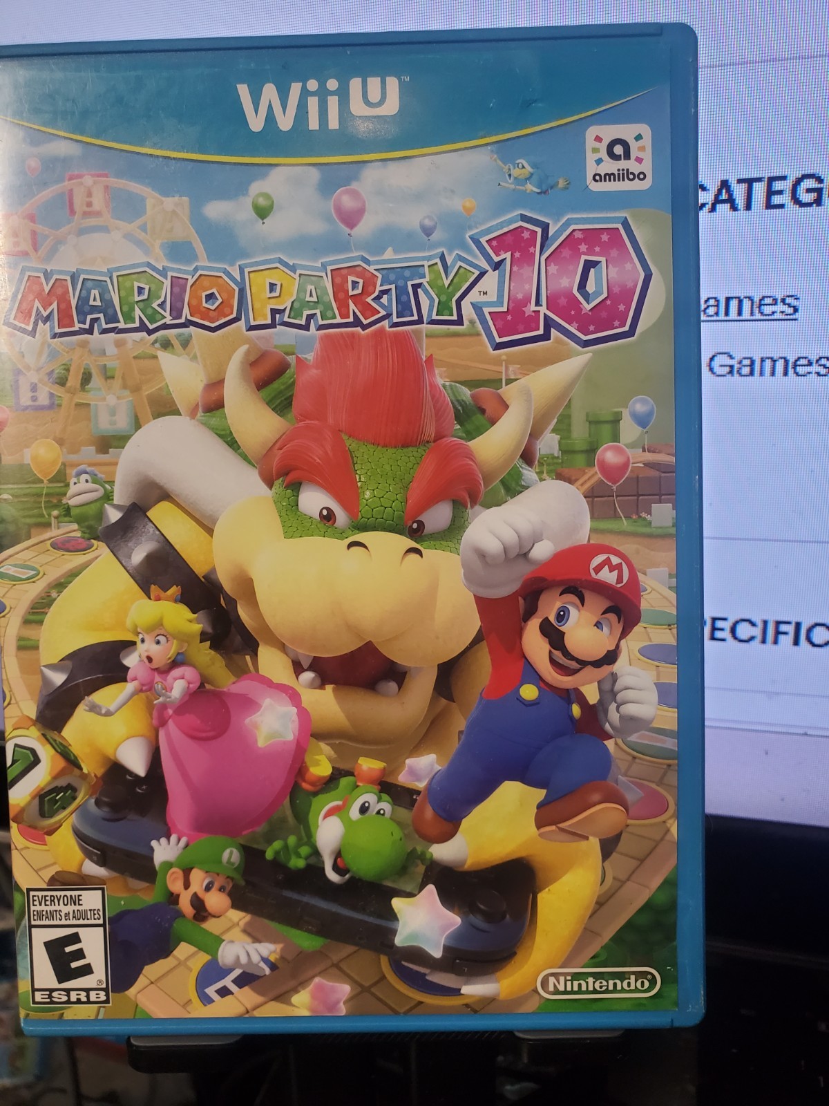 CASE + ARTWORK ONLY Mario Party 10 Nintendo Wii U (2015) NO GAME/ NO MANUAL