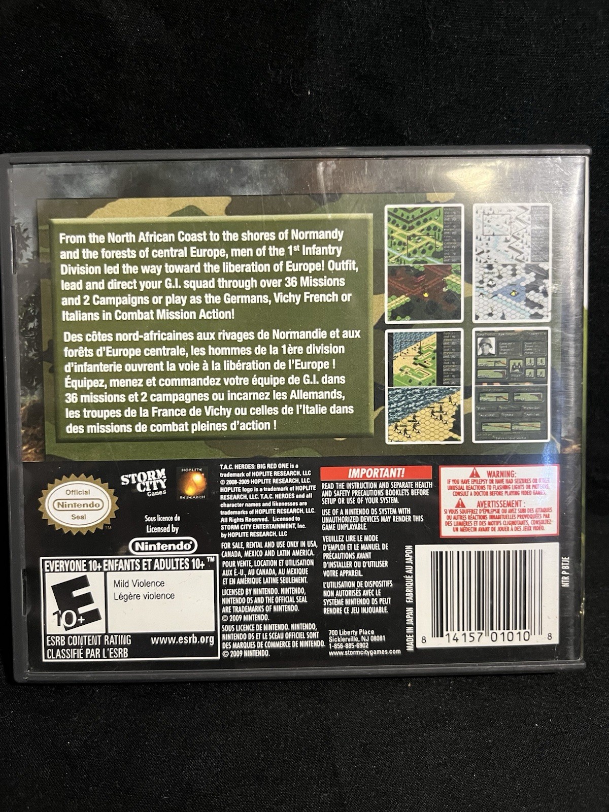 Storm City Games T.A.C. Heroes: Big Red One Nintendo DS NTSC-U/C E10+ 2009