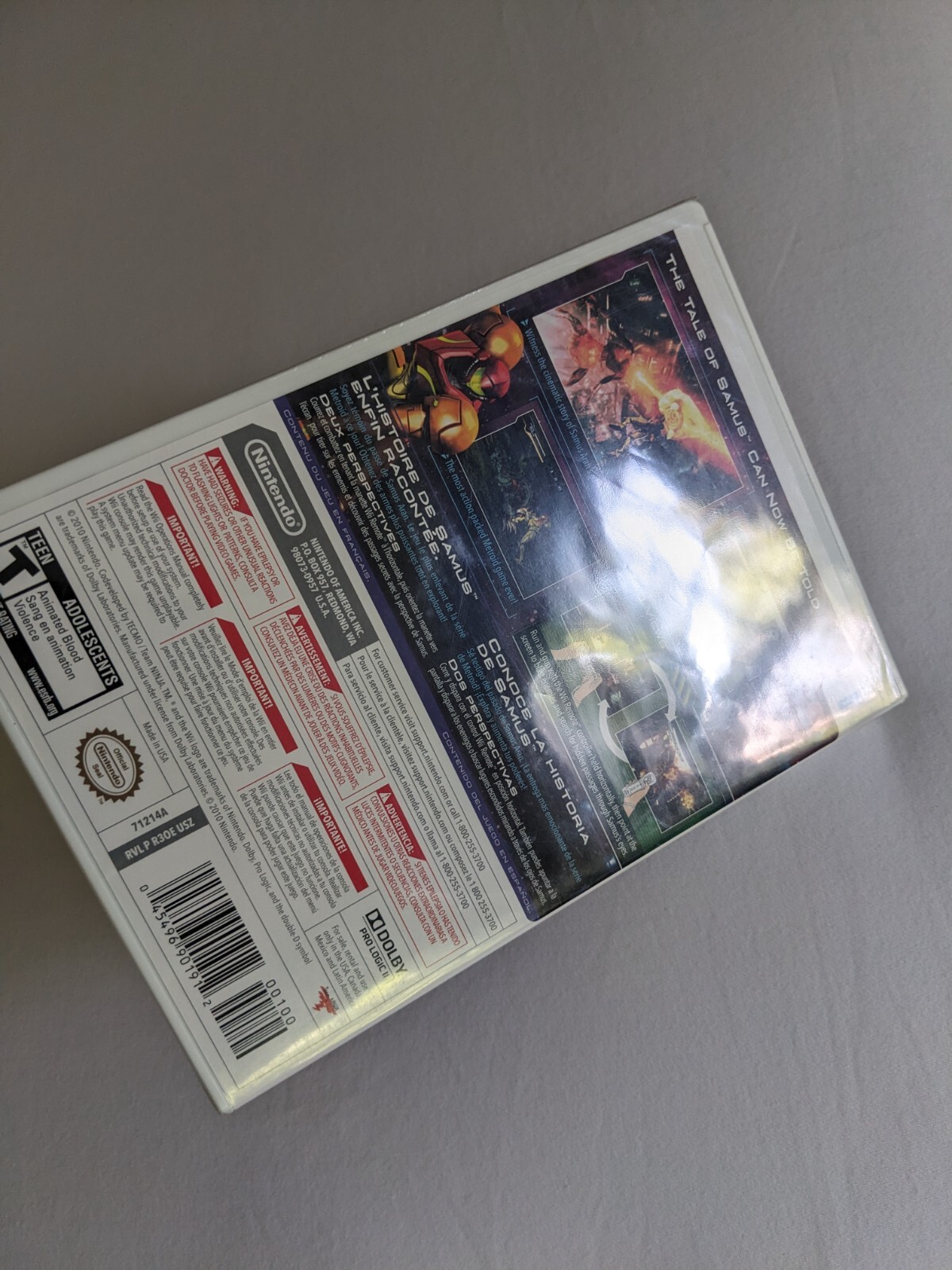 Nintendo Wii – Metroid: Other M – New/Sealed/Y-Seam + Sale Receipt & Plastic Bag