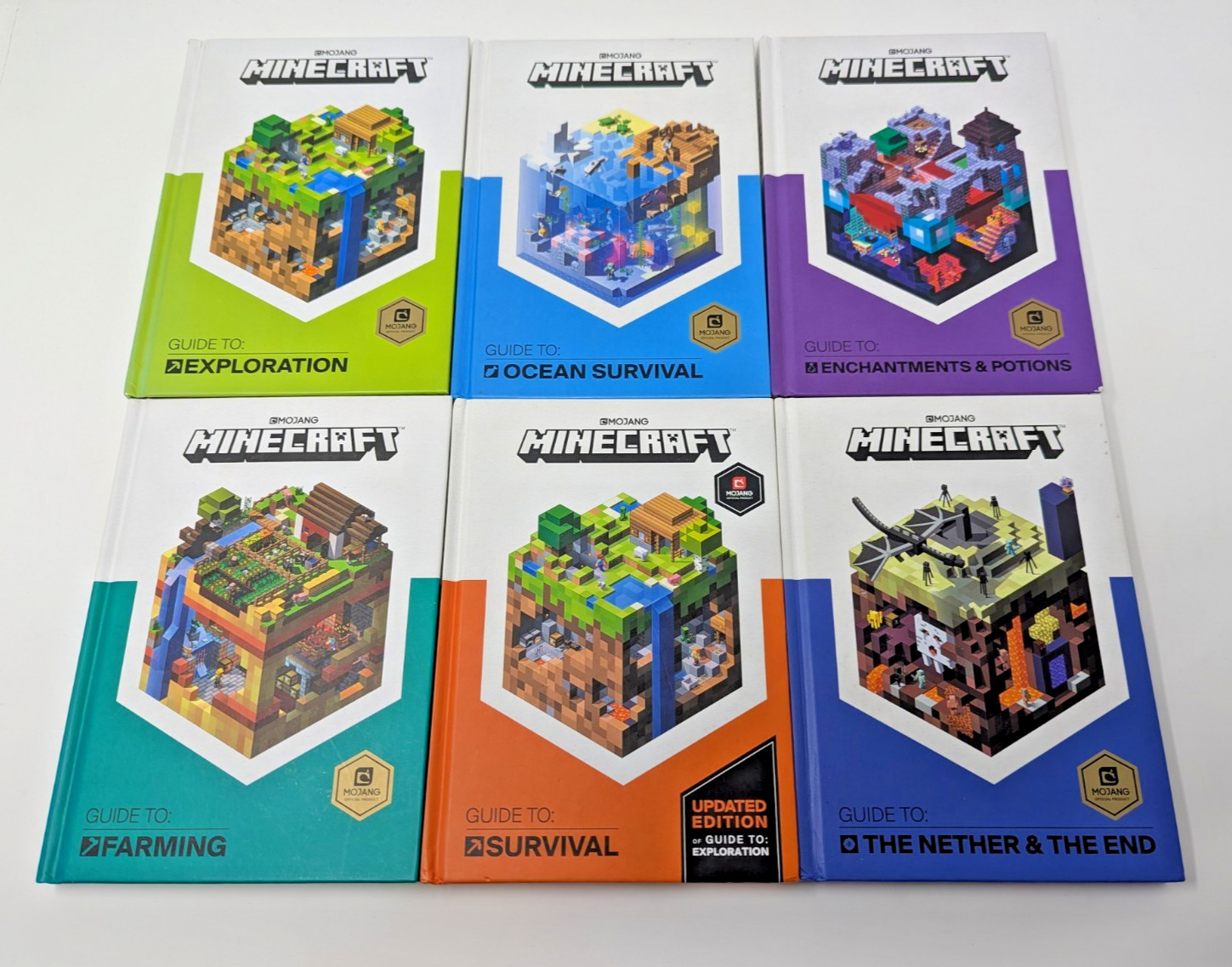 Mojang Minecraft Guide To Series – 6 Book Lot (Official Hardcover Collection)