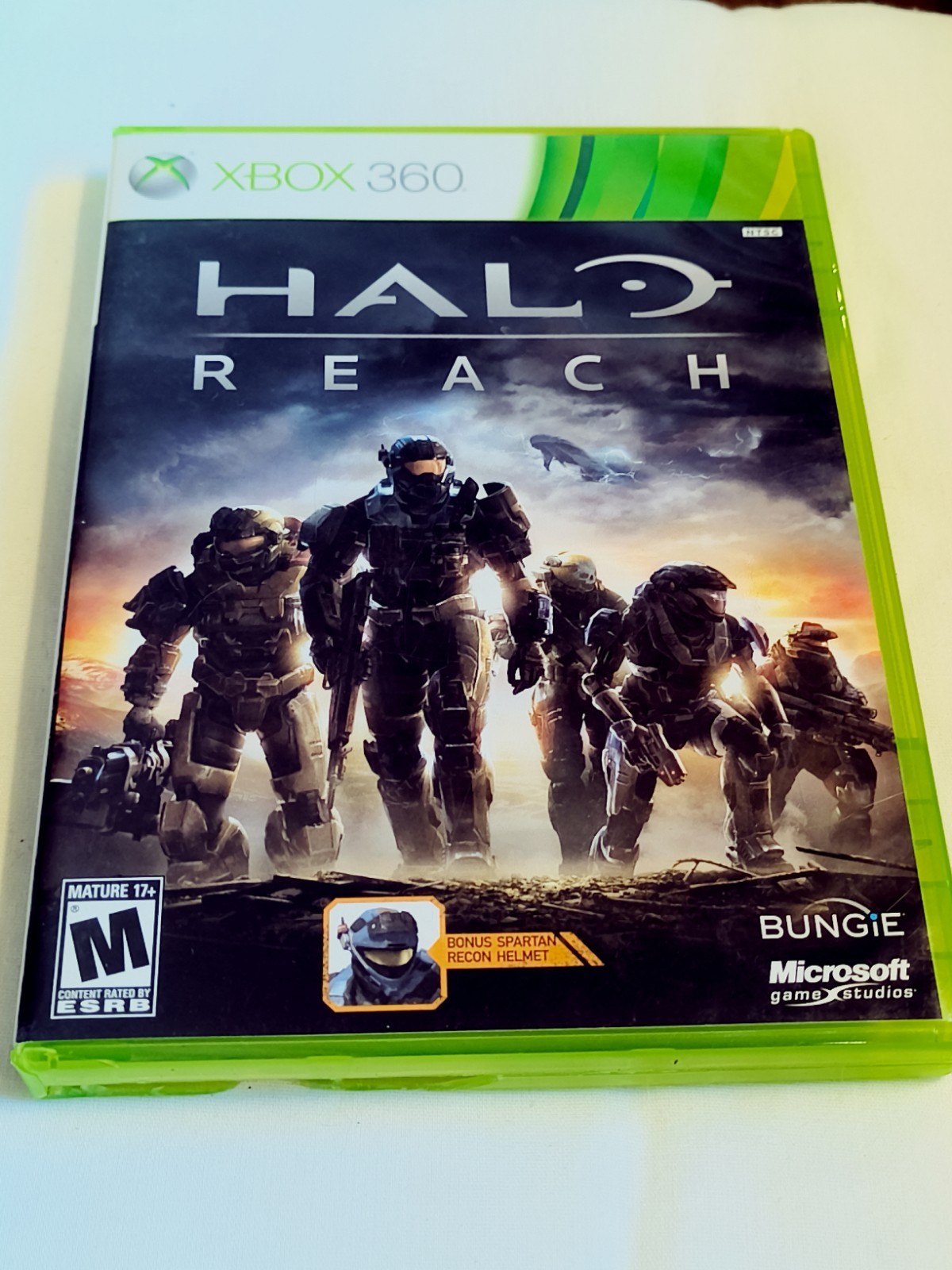 Halo Reach Microsoft Xbox 360 CIB Complete TESTED & WORKING Case Damage