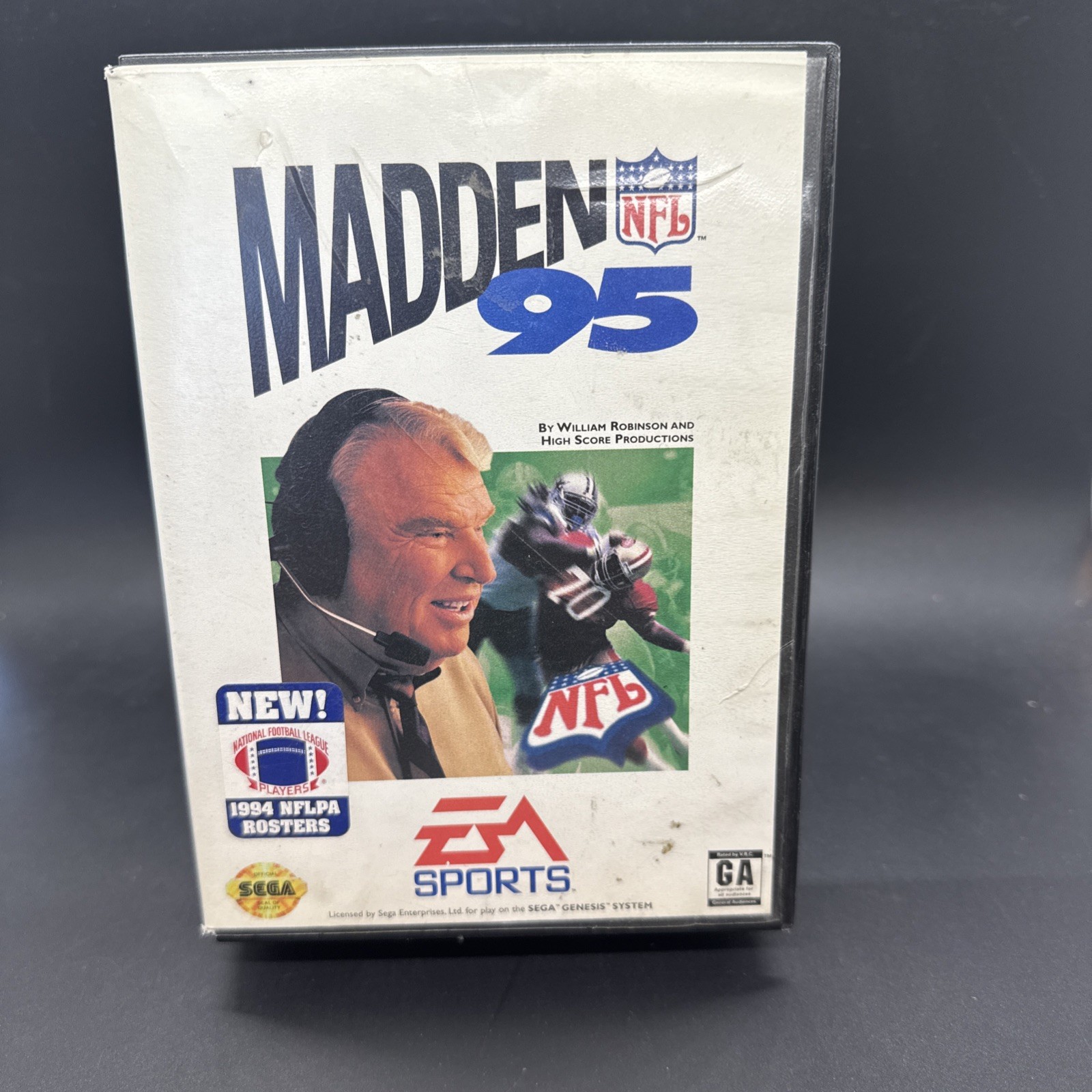 EA SPORTS Madden NFL 95 Sega Genesis Cartridge, Case & Manual American Football