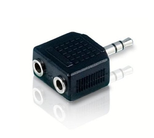 2 – 3.5mm Stereo Y Splitter Audio Adapter-1/8″ Male to 2 Dual Female Jacks W16