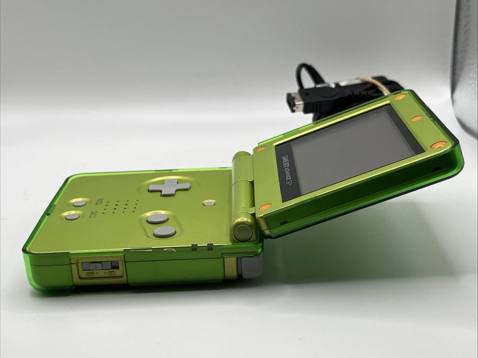 Nintendo Game Boy Advance SP Lime Green Edition W Charger – Case & Game