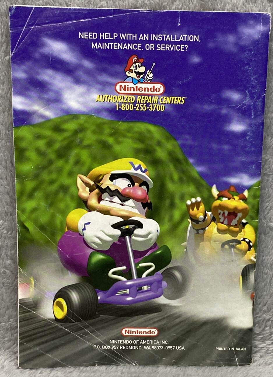 Nintendo 64 Manual Mario Kart 64 Instruction Booklet ONLY Game Not Included!