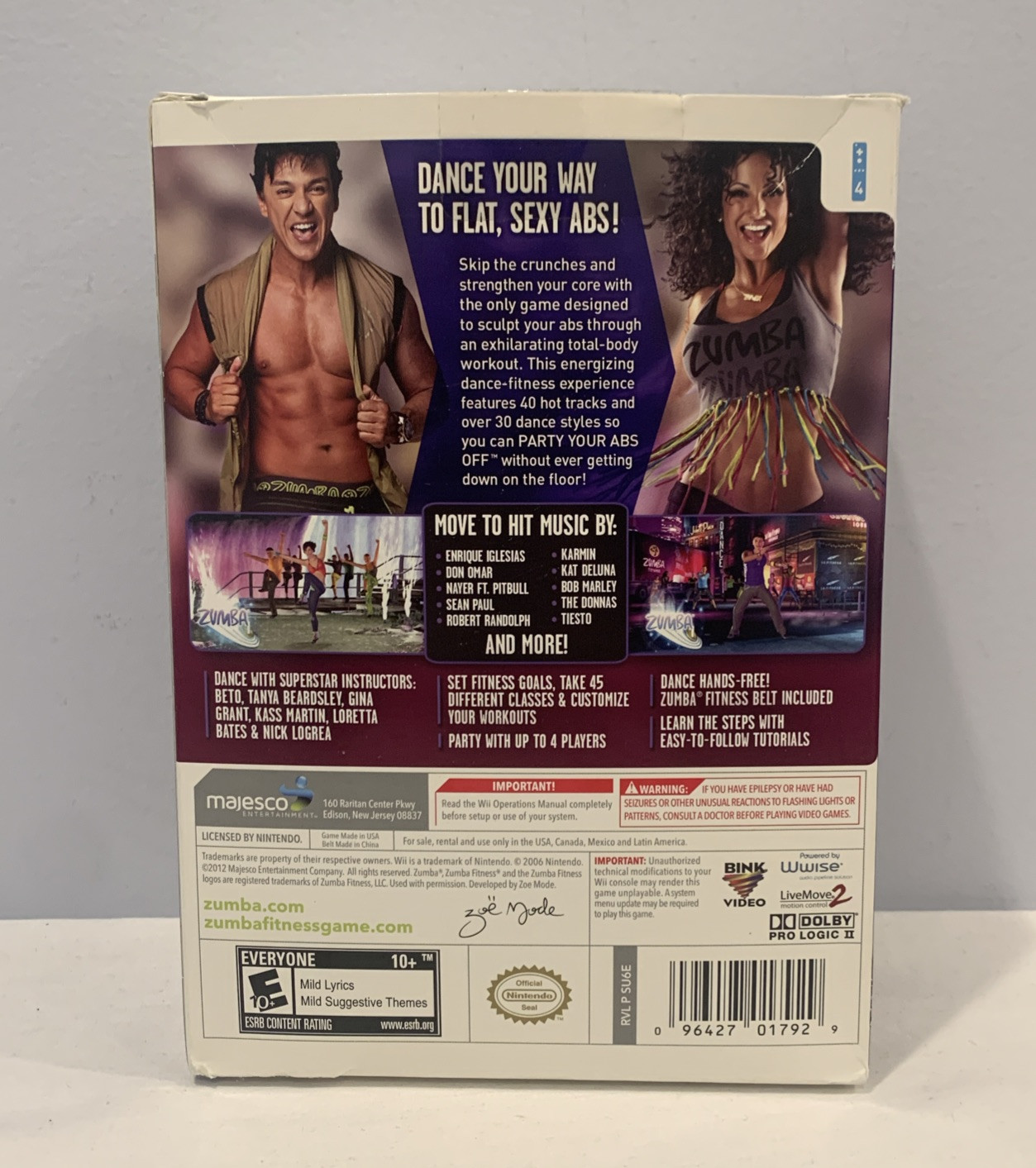 Zumba Fitness Core – Nintendo Wii – Video Game – VERY GOOD and Complete