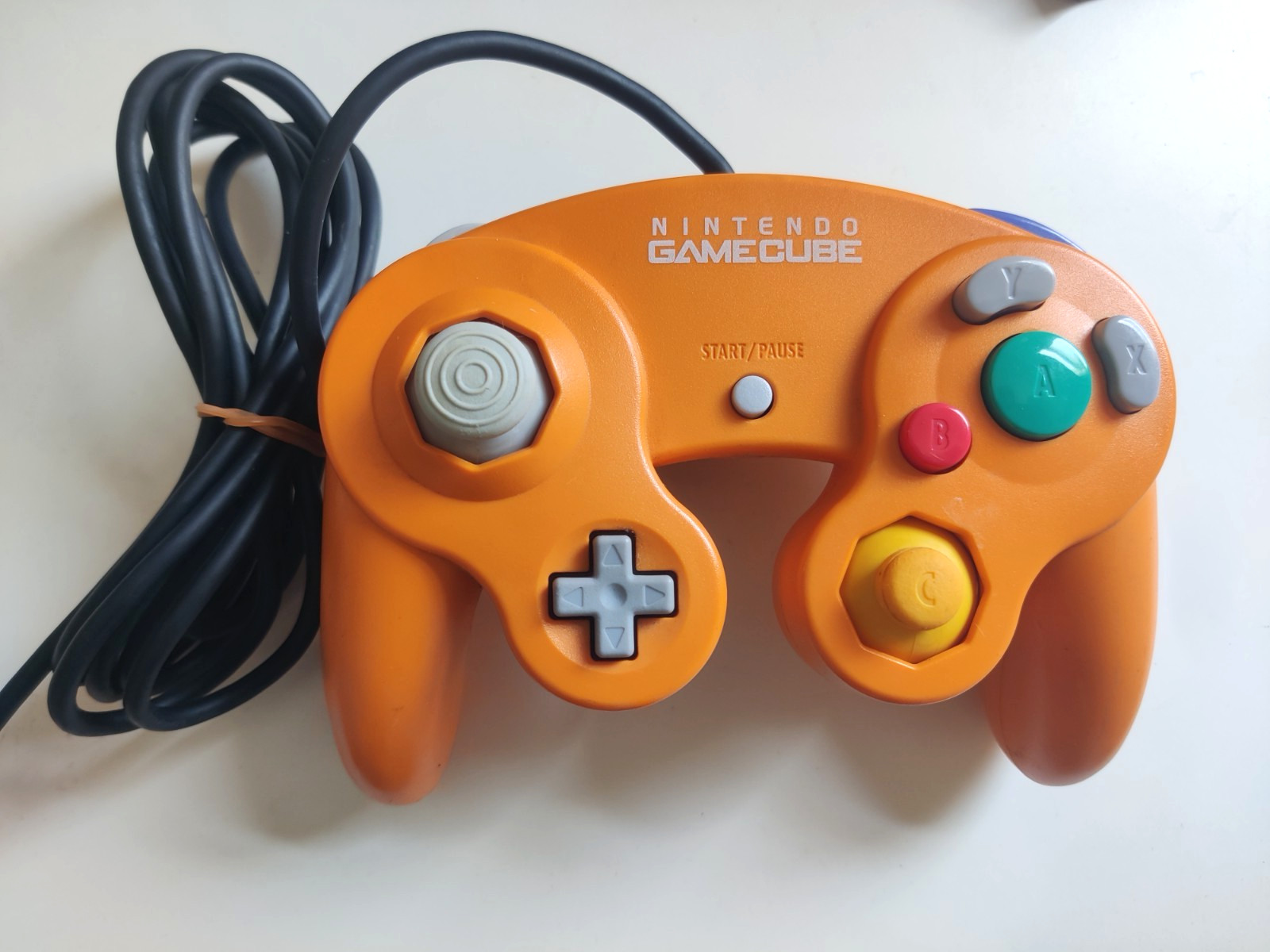 Nintendo GameCube Controller Spice Orange OEM Authentic Tested Tight Joysticks