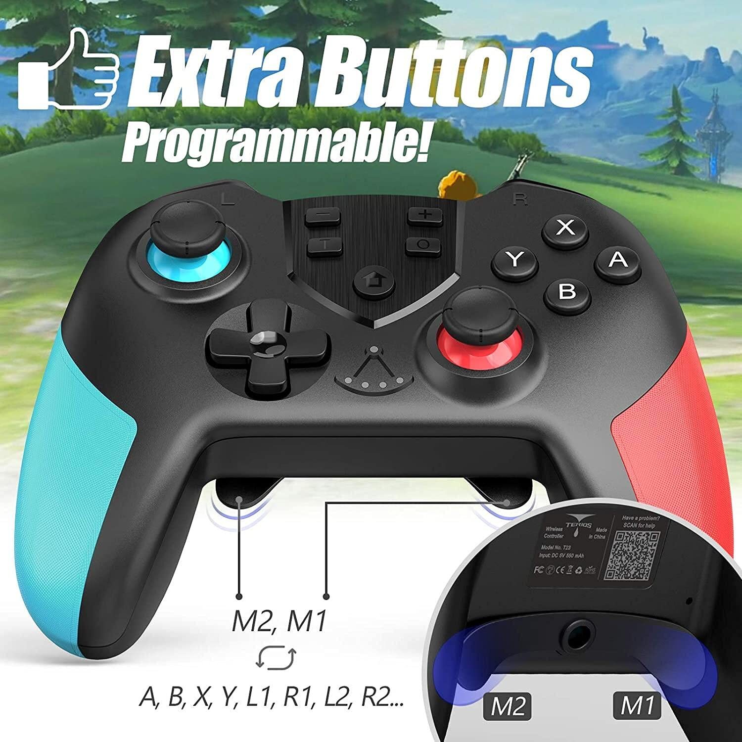 Black Wireless Switch Controller for Nintendo Switch/Lite/OLED Controller