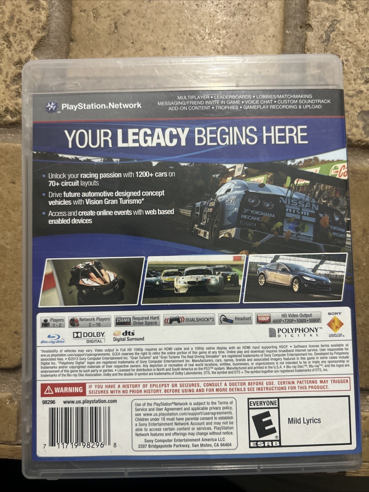 Gran Turismo 6 PS3 PlayStation Racing