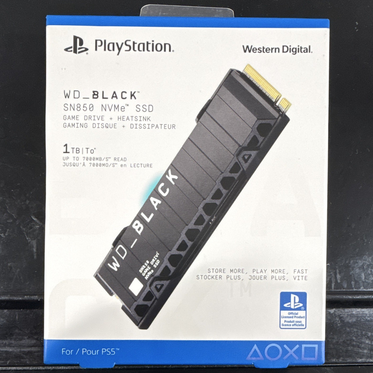 Western Digital WD_BLACK SN850 1TB NVMe M.2 SSD w/ Heatsink for PS5