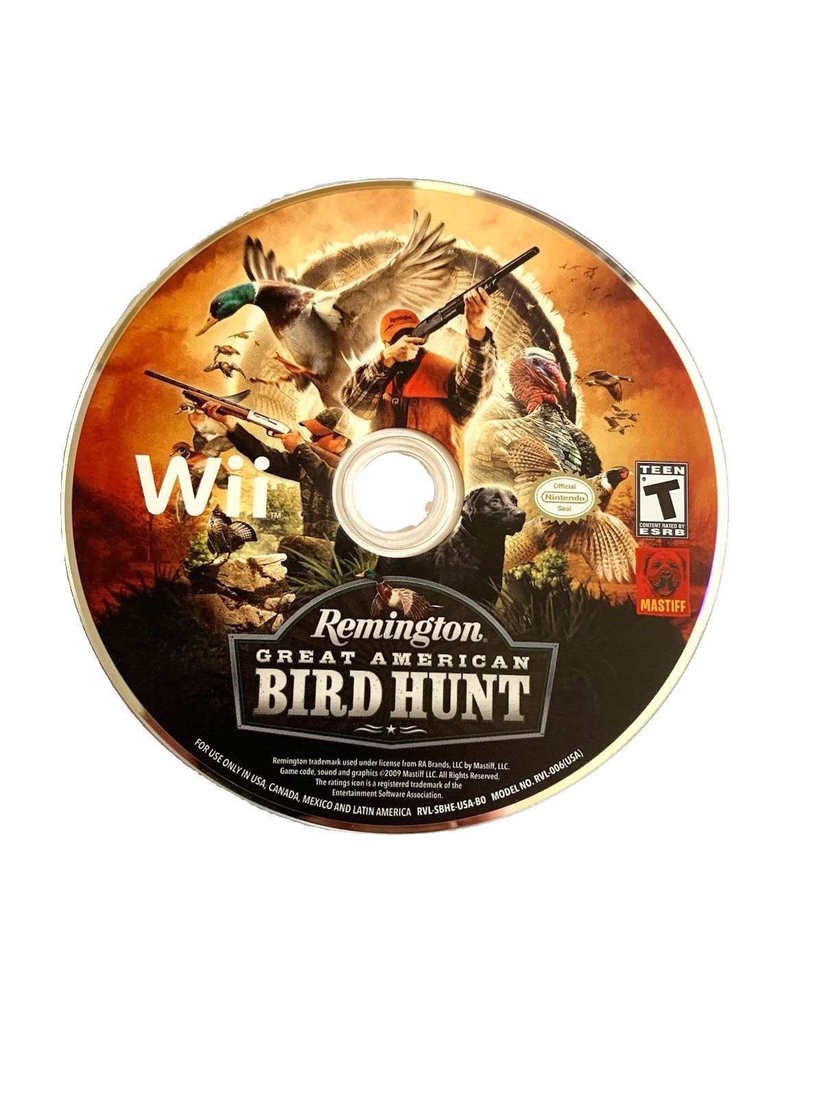 Remington Great American Bird Hunt Nintendo Wii 2009 Game CIB Complete In Box
