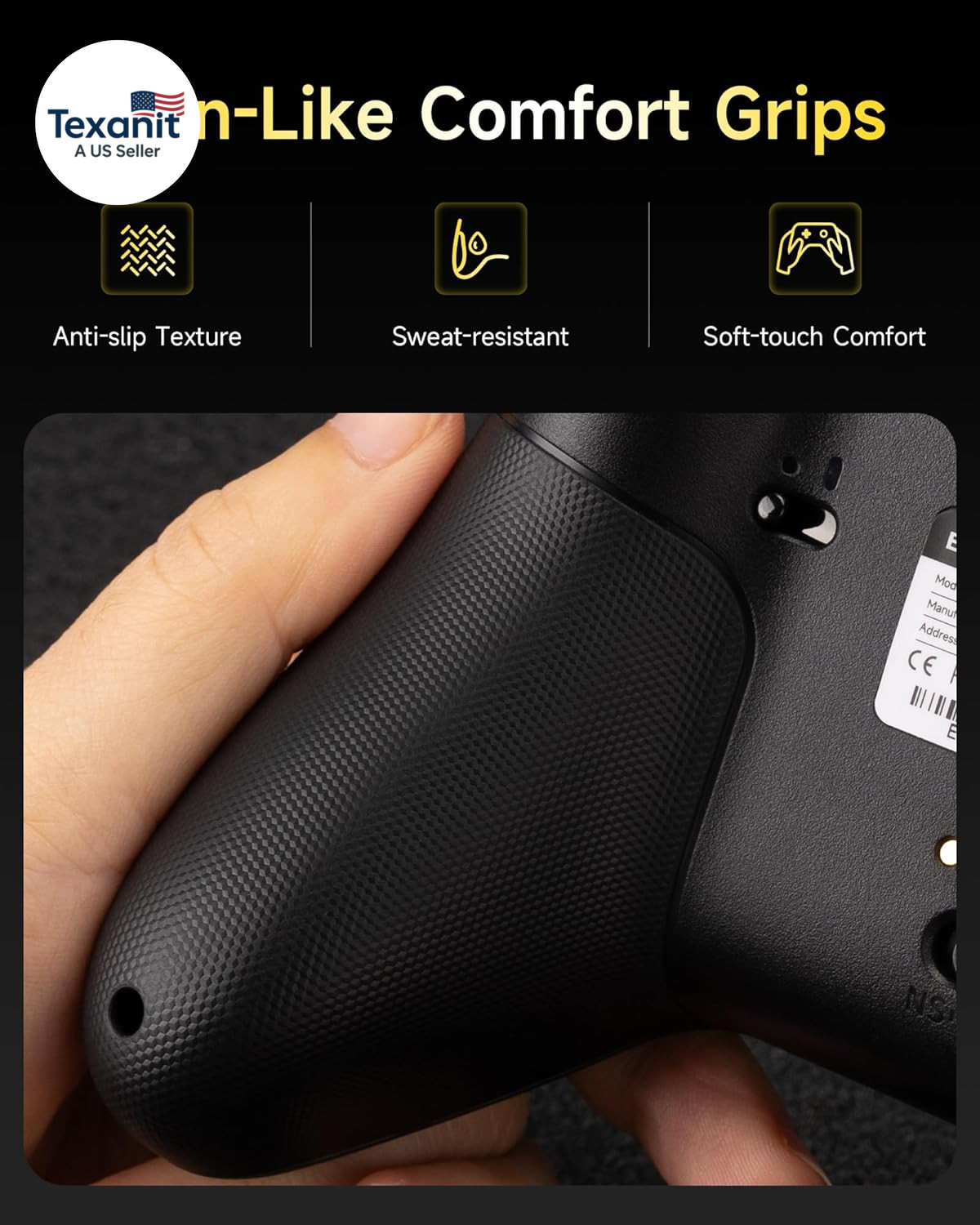 X05Pro Wireless PC Controller – Quiet-Press Buttons, 2-Stage Impulse Triggers, 2