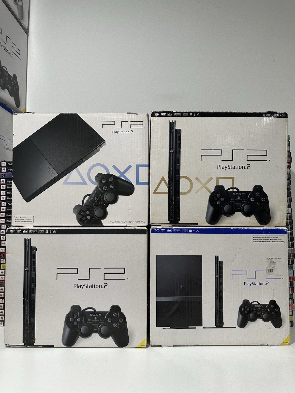 Sony PlayStation 2 PS2 Slim Empty Retail Box Only – Black – No Console