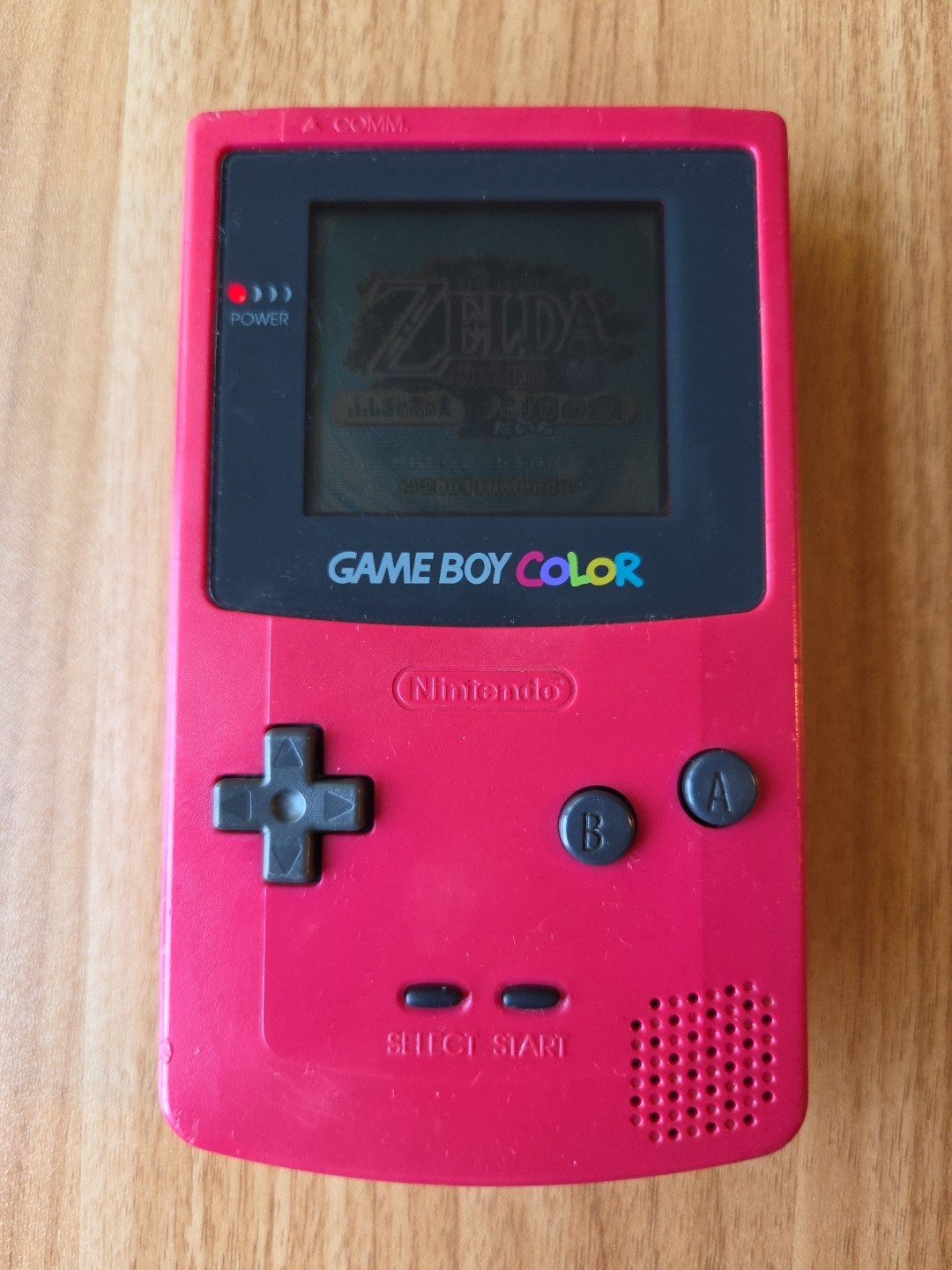 Nintendo GameBoy Color GBC Berry Red Handheld System Console CGB-001 Tested