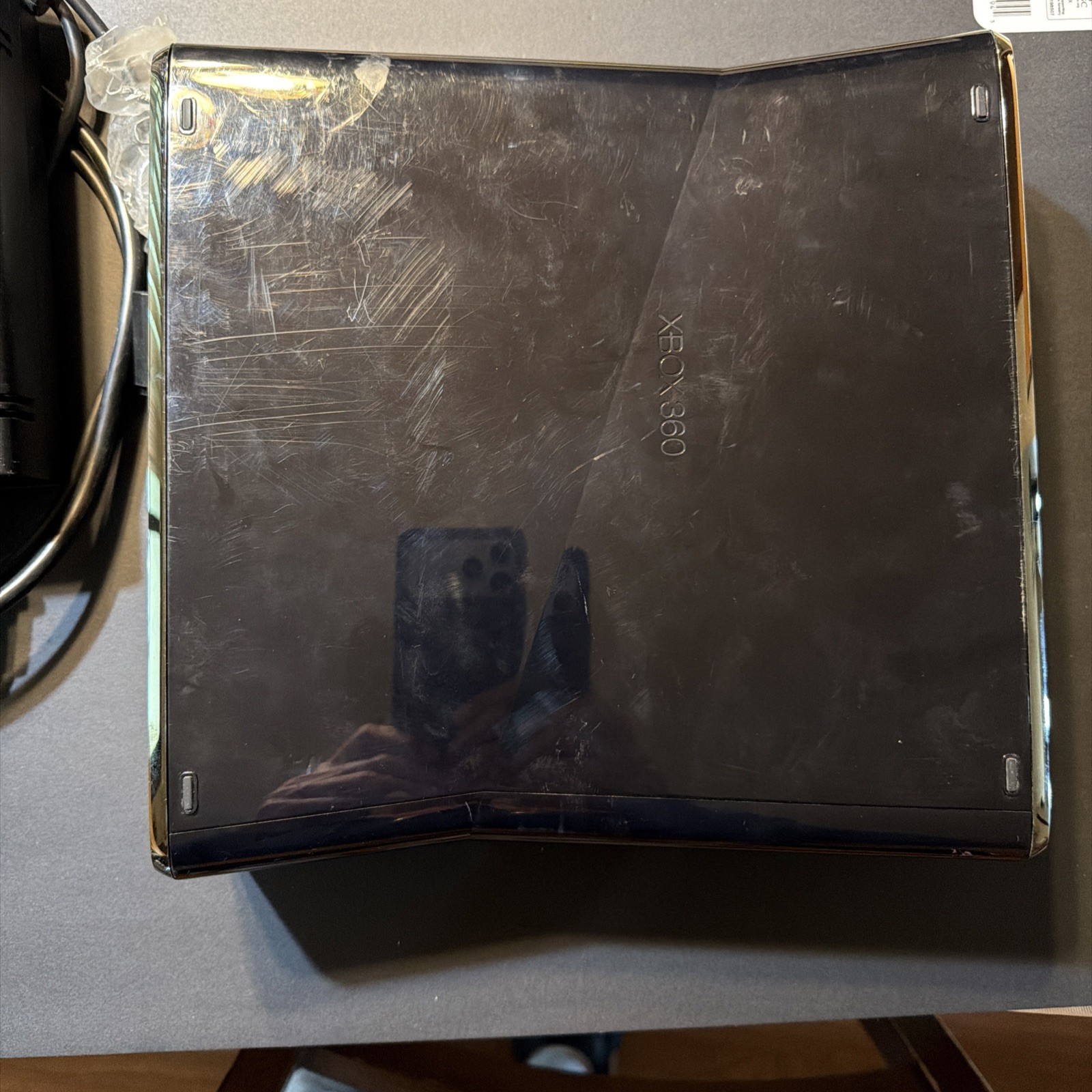 xbox 360 slim 250gb console With Pwr Cord. Tested