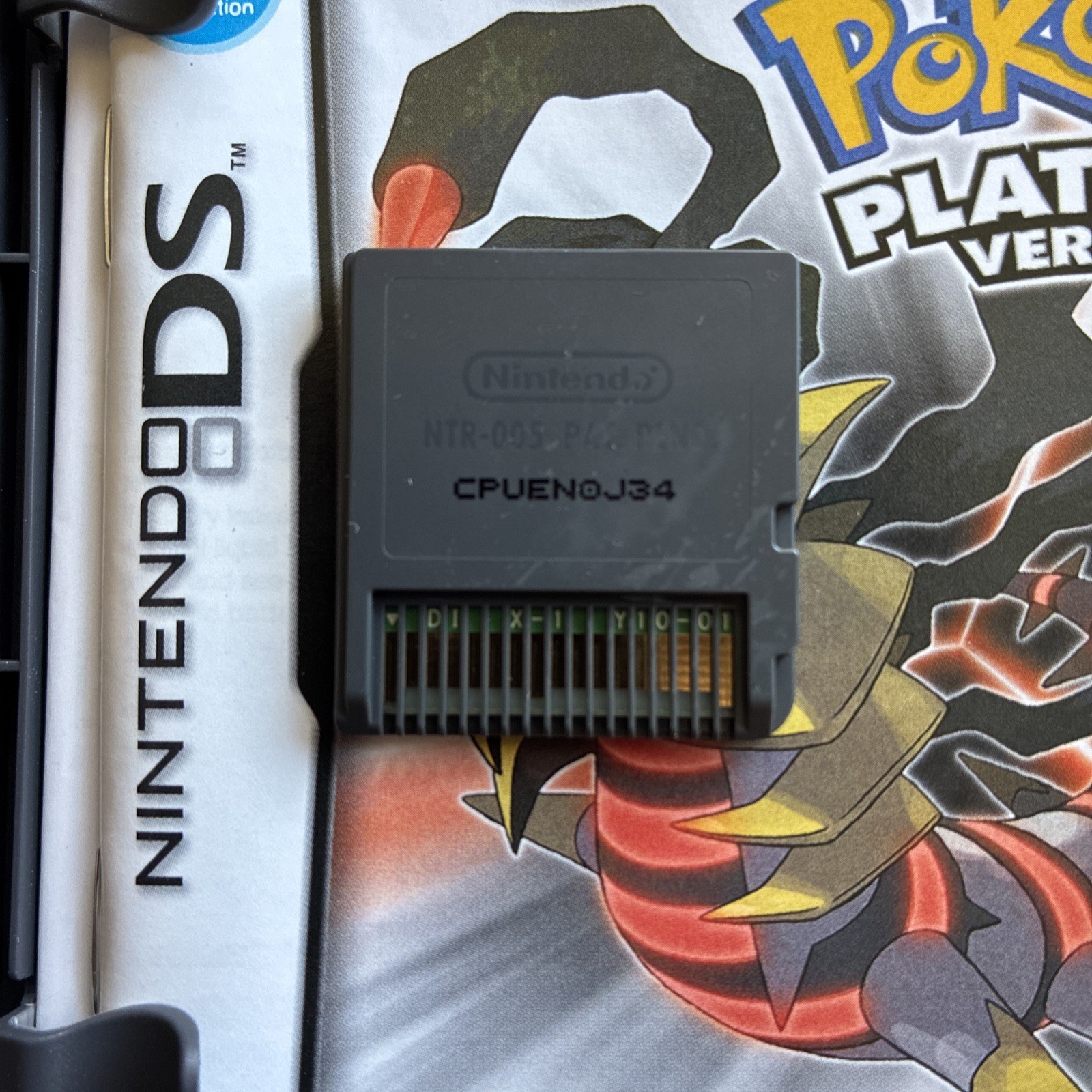 Pokemon Platinum Version DS Game Manual Case Nintendo 2009 Not for Resale Tested