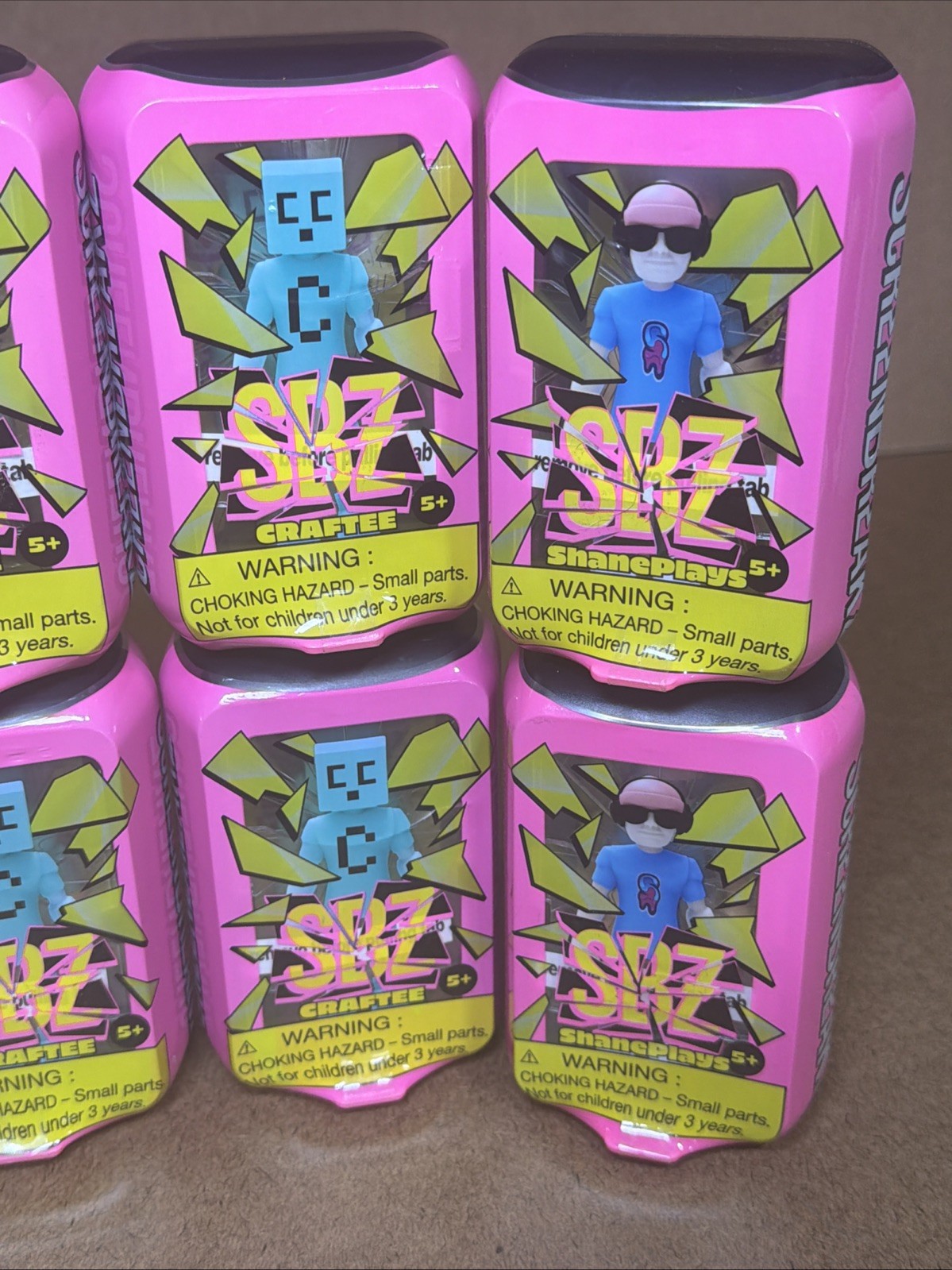 SBZ ScreenBreakz Lot of 10 Gaming Streamer Figures Craftee RyGuyRocky ShanePlays