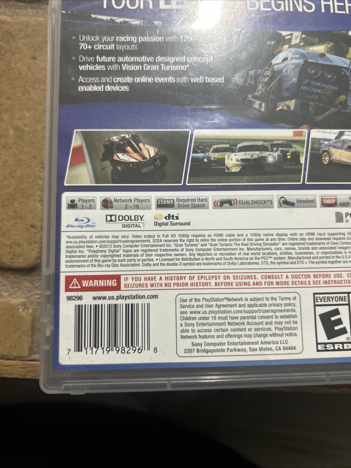 Gran Turismo 6 PS3 PlayStation Racing