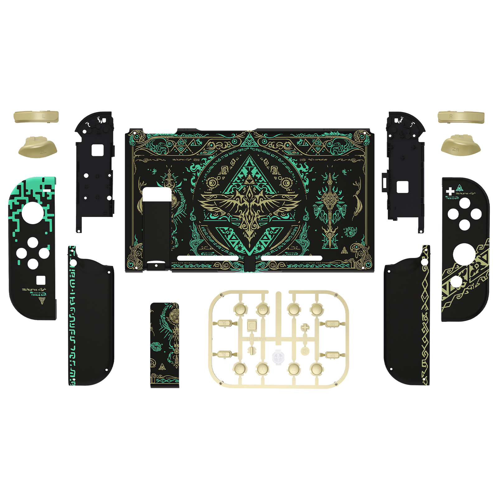 eXtremeRate DIY Full Set Buttons Replacement Shell Buttons for Nintendo Switch
