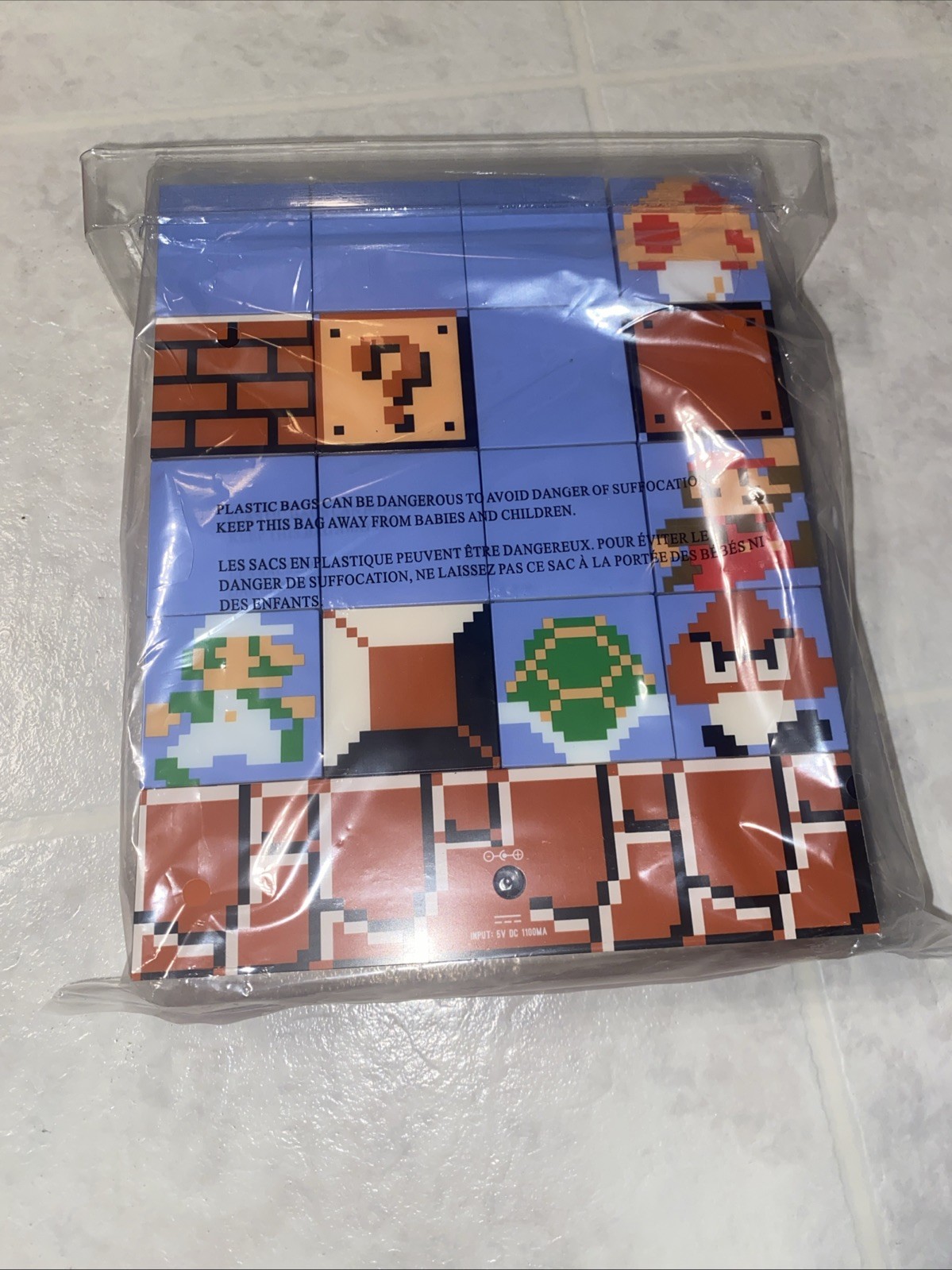 PALA DONE Super Mario Bros Build a Level Light 16 light blocks included 21 icons