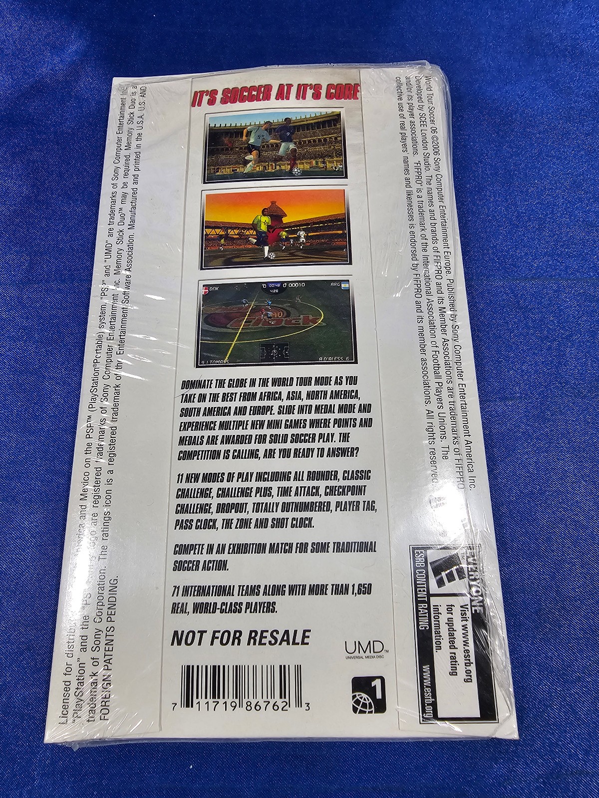 World Tour Soccer 06 Demo Disc (Sony PSP, 2006) SCEA