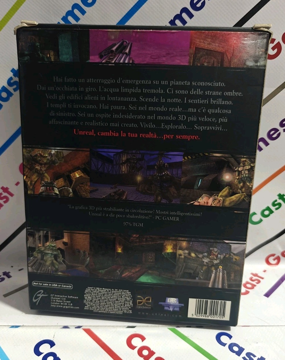 PC UNREAL BIG BOX RARE NEW NEVER USED ITALY COMPLETE