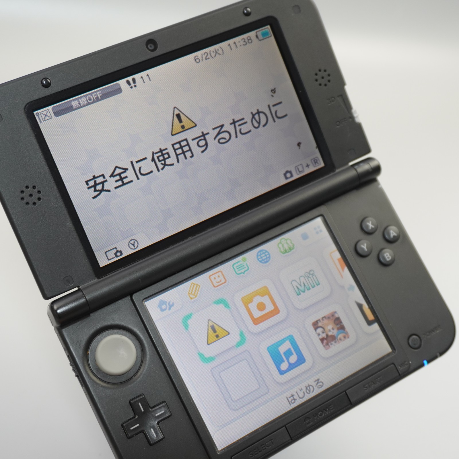 Nintendo 3DS XL LL Console Blue Black Japanese ver CTR-001 (READ DESC) #5731