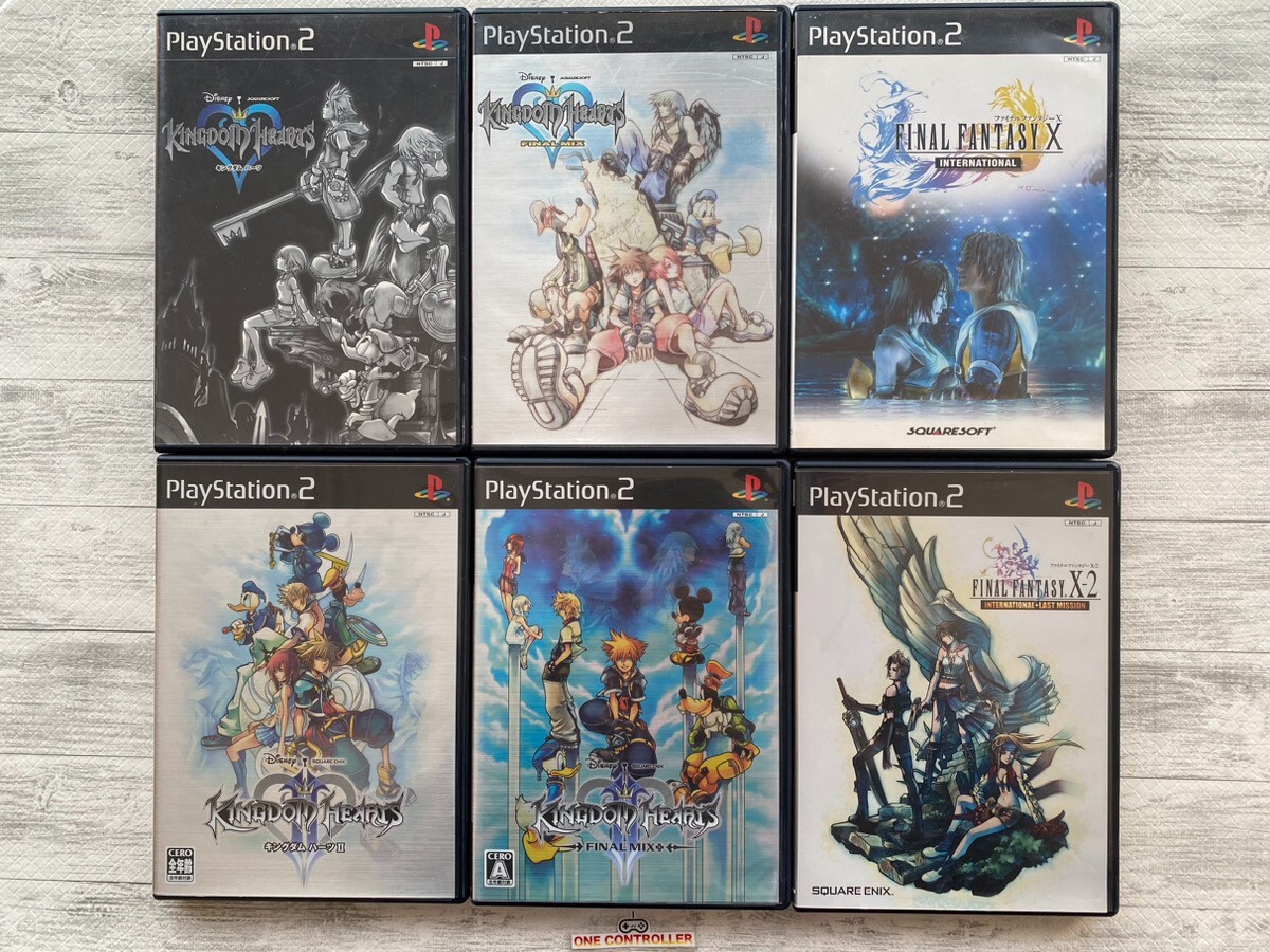 SONY PS2 Kingdom HeartsⅠⅡ & Final Mix & FINAL FANTASY X & X-2 International set