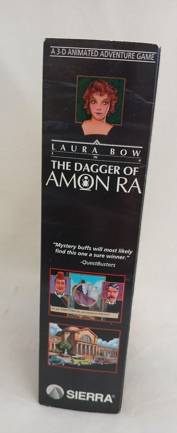 Vintage 1992 Sierra Dagger of Amon Ra Big Box PC 3.5 disk Complete VG