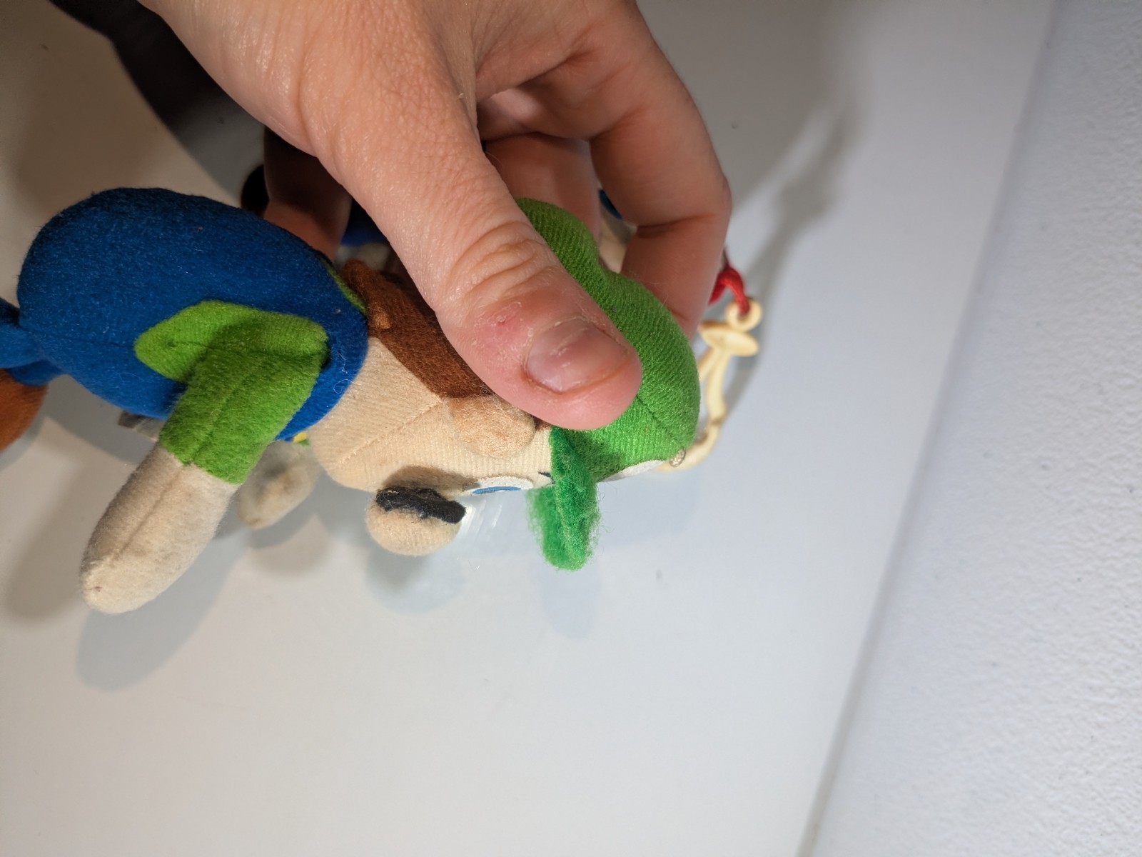 Toysite Mario Plush Keychain + Luigi BD&A Plush Both Issues Stains Dirty Wear