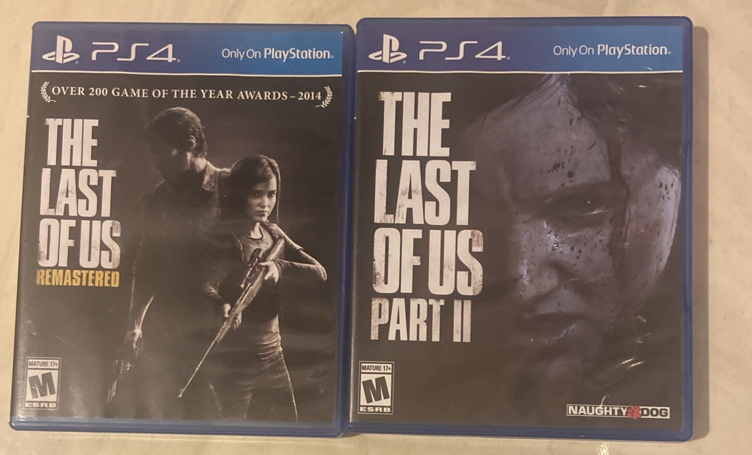 The Last of Us Remastered 1 & Part II 2 Sony PlayStation 4 PS4 Video Game Bundle