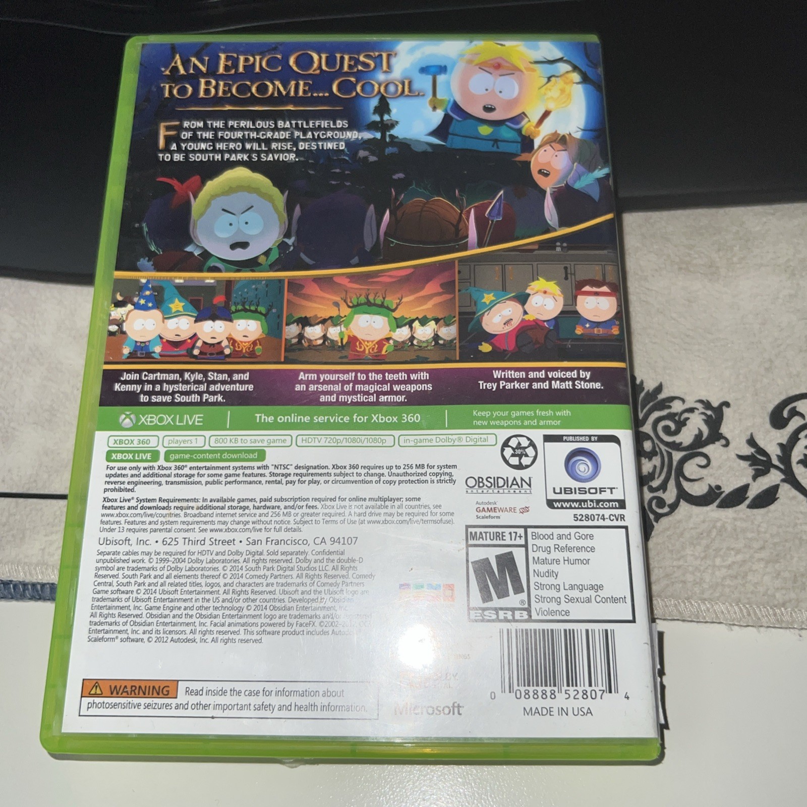 Ubisoft South Park: The Stick of Truth Xbox 360 Role Playing Action M NTSC 2014