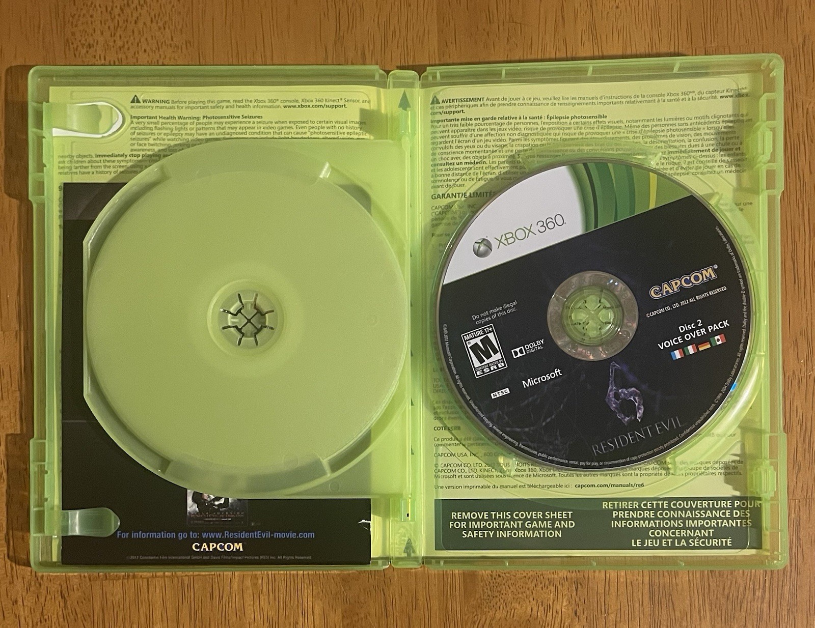Resident Evil 6 Microsoft Xbox 360 Complete CIB Tested