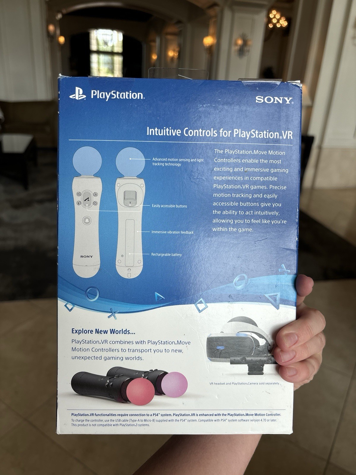 Sony PlayStation Move Motion Controller Compatible with PS3 PS4 NEW OEM SEALED