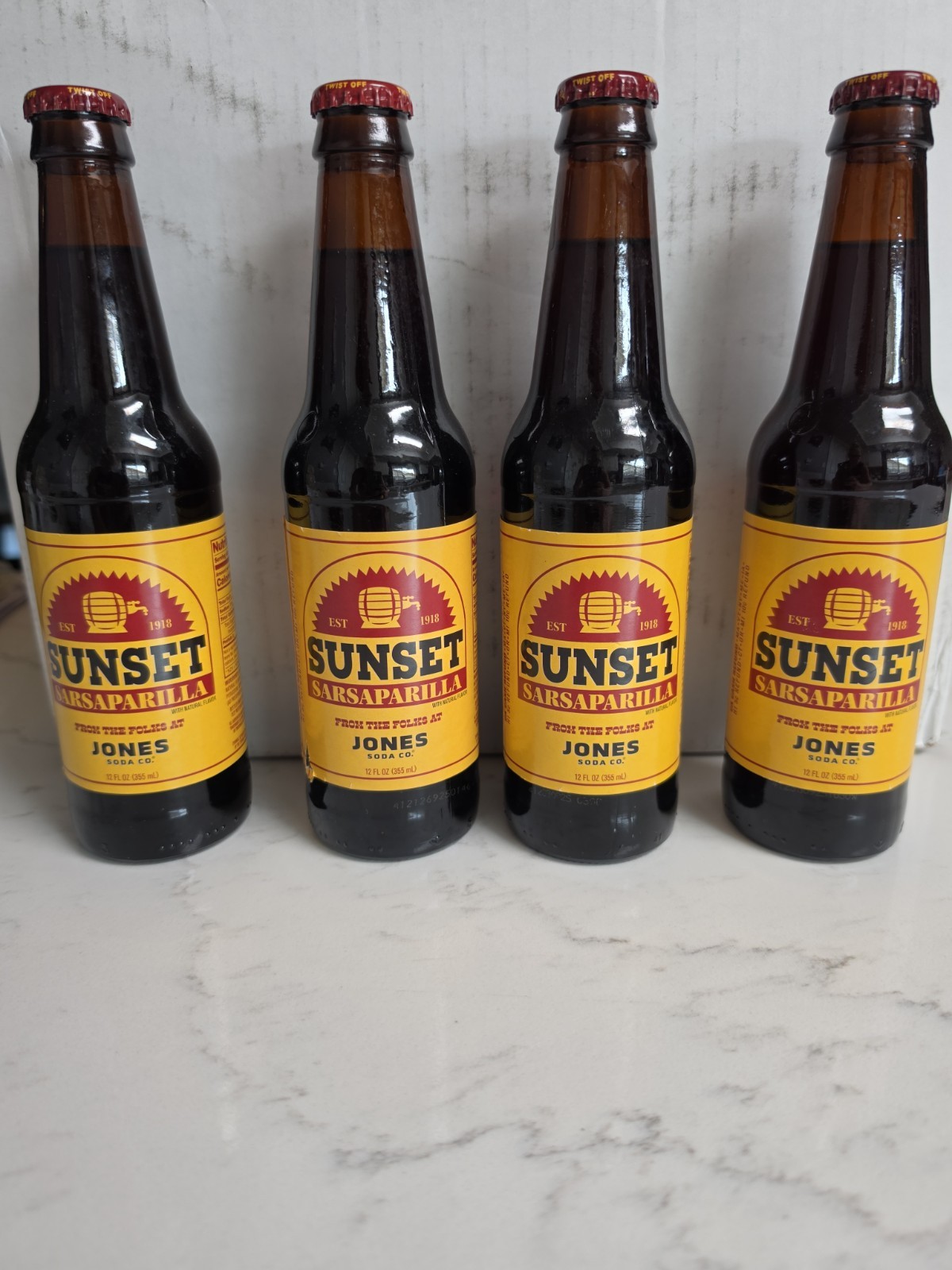 Fallout Nuka Cola Sunset Sarsaparilla Soda By Jones 12oz Lot Of 4 New