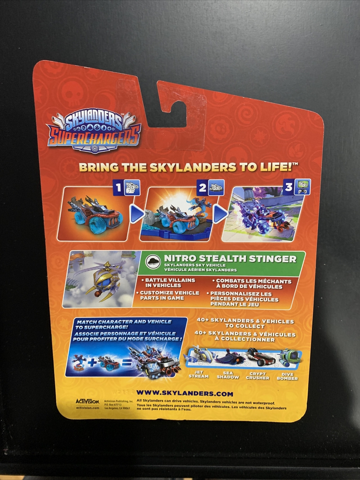 Skylanders SuperChargers Nitro Stealth Stinger Vehicle New Sealed