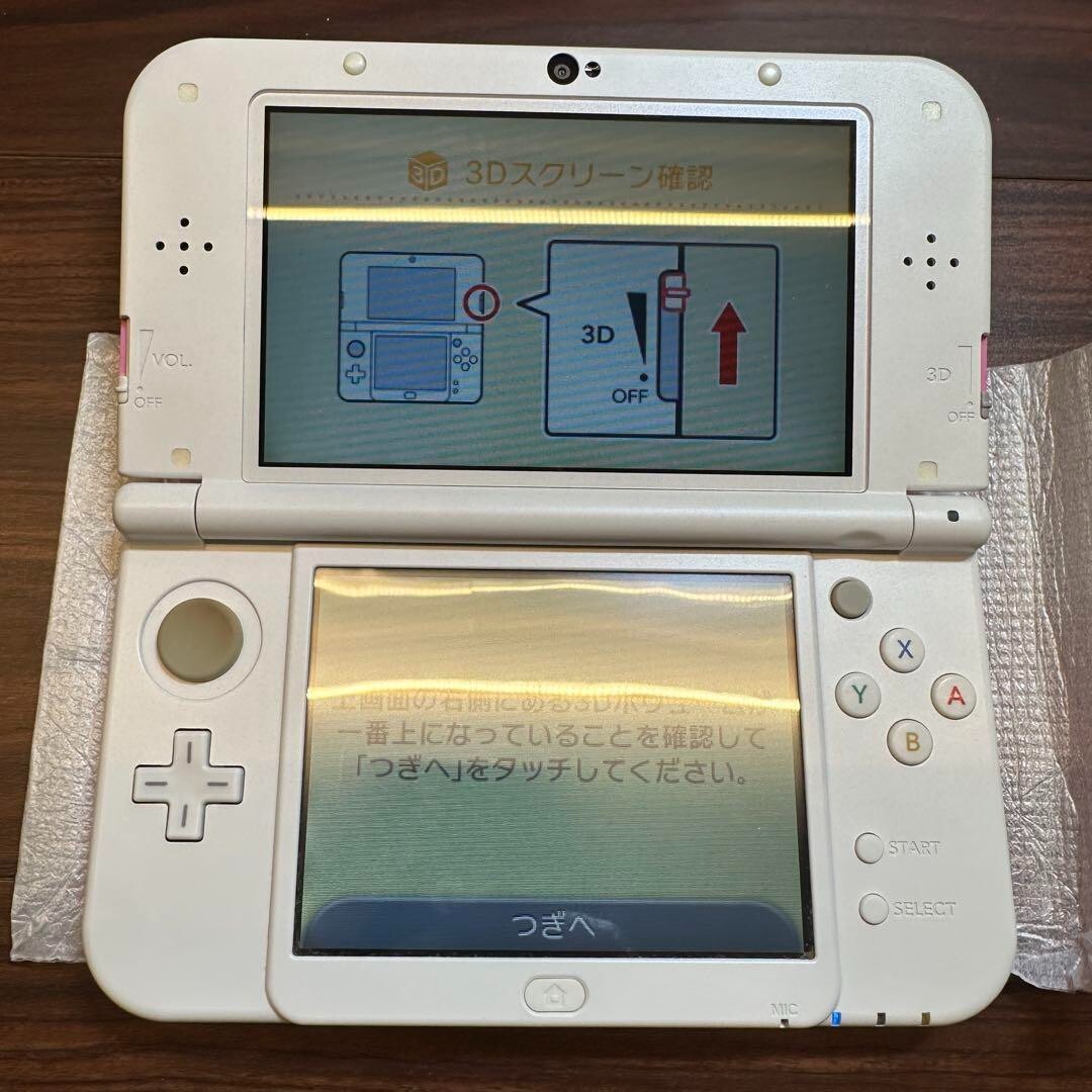 New3DSLL Body Pink x White 2865 From Japan
