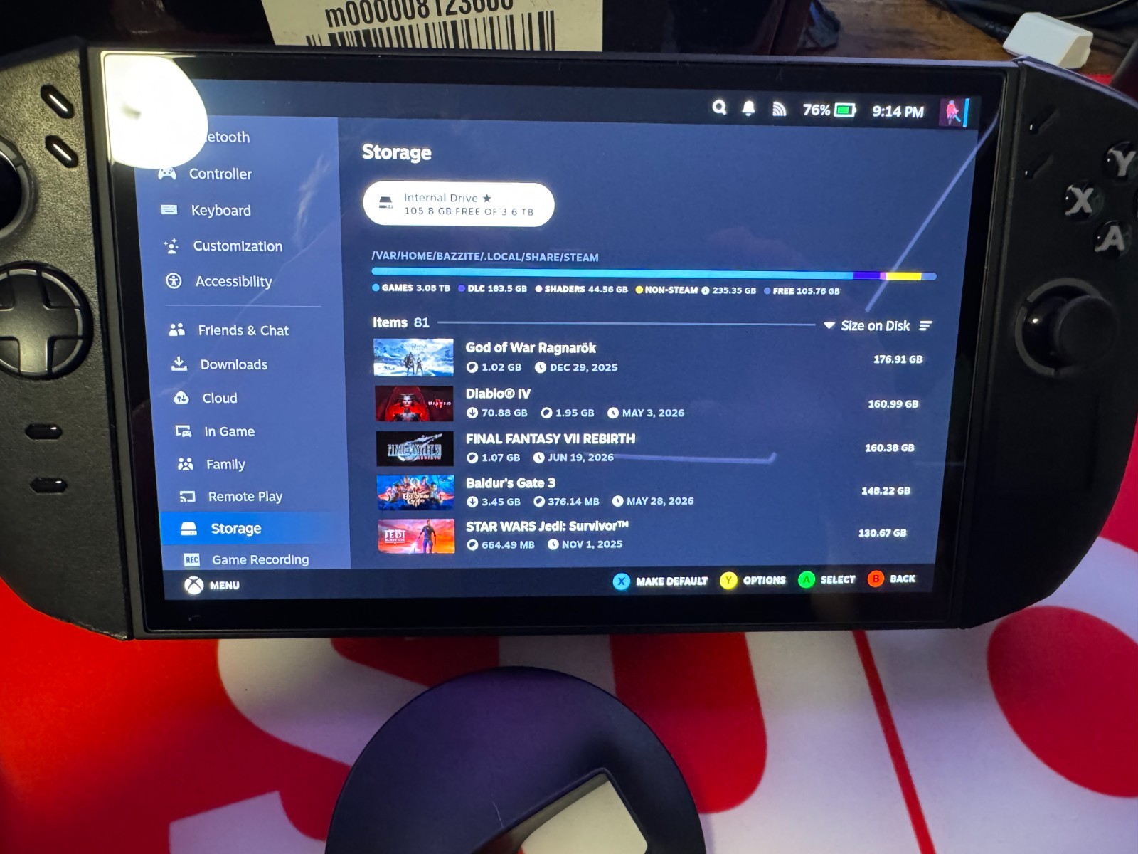 Lenovo Legion Go 2 Z2 Extreme 32GB (4TB Samsung 990 Pro SSD) (Barely Used)