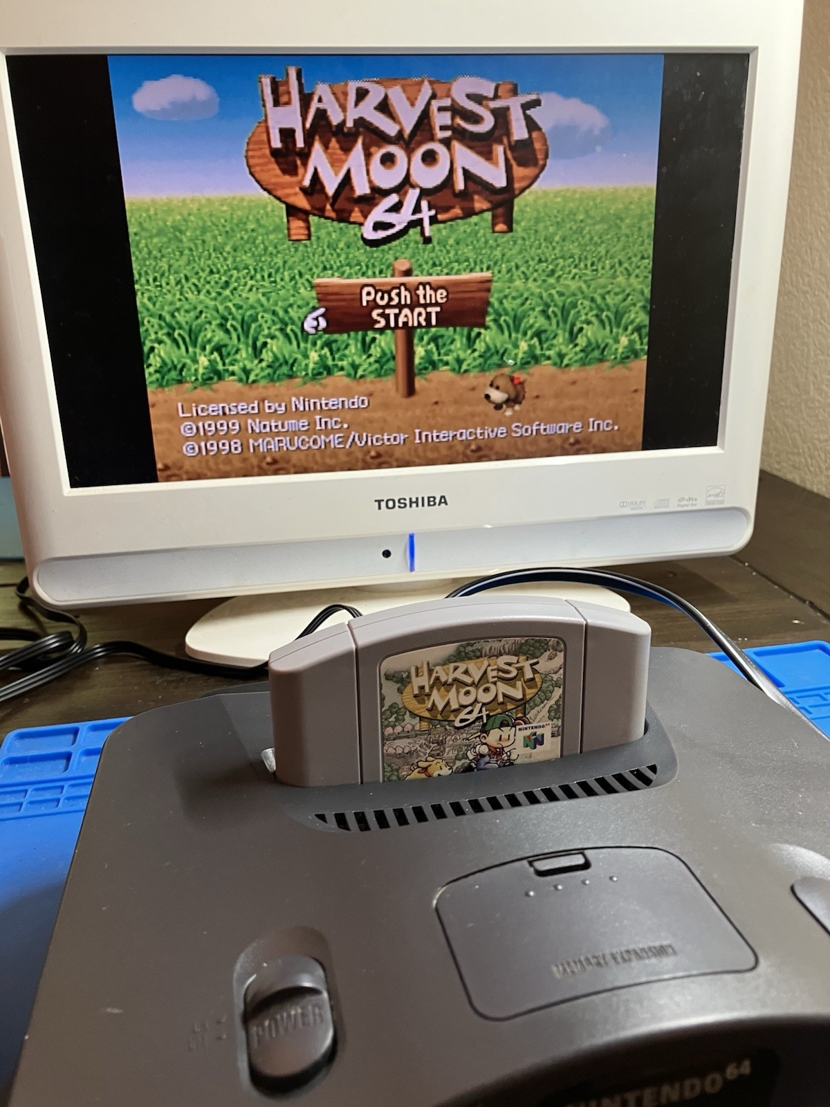 Nintendo 64 N64 Console Bundle 2 Controllers 5 Games Harvest Moon Pokemon Snap