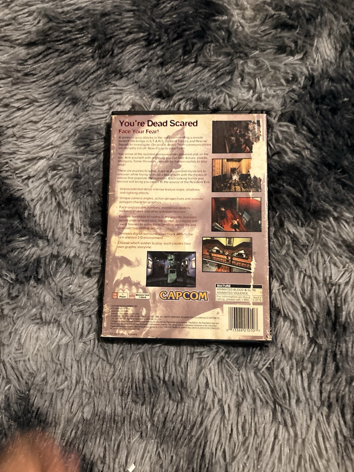 Resident Evil (Sony PlayStation 1, 1996) PS1 Long Box (Missing Manual)