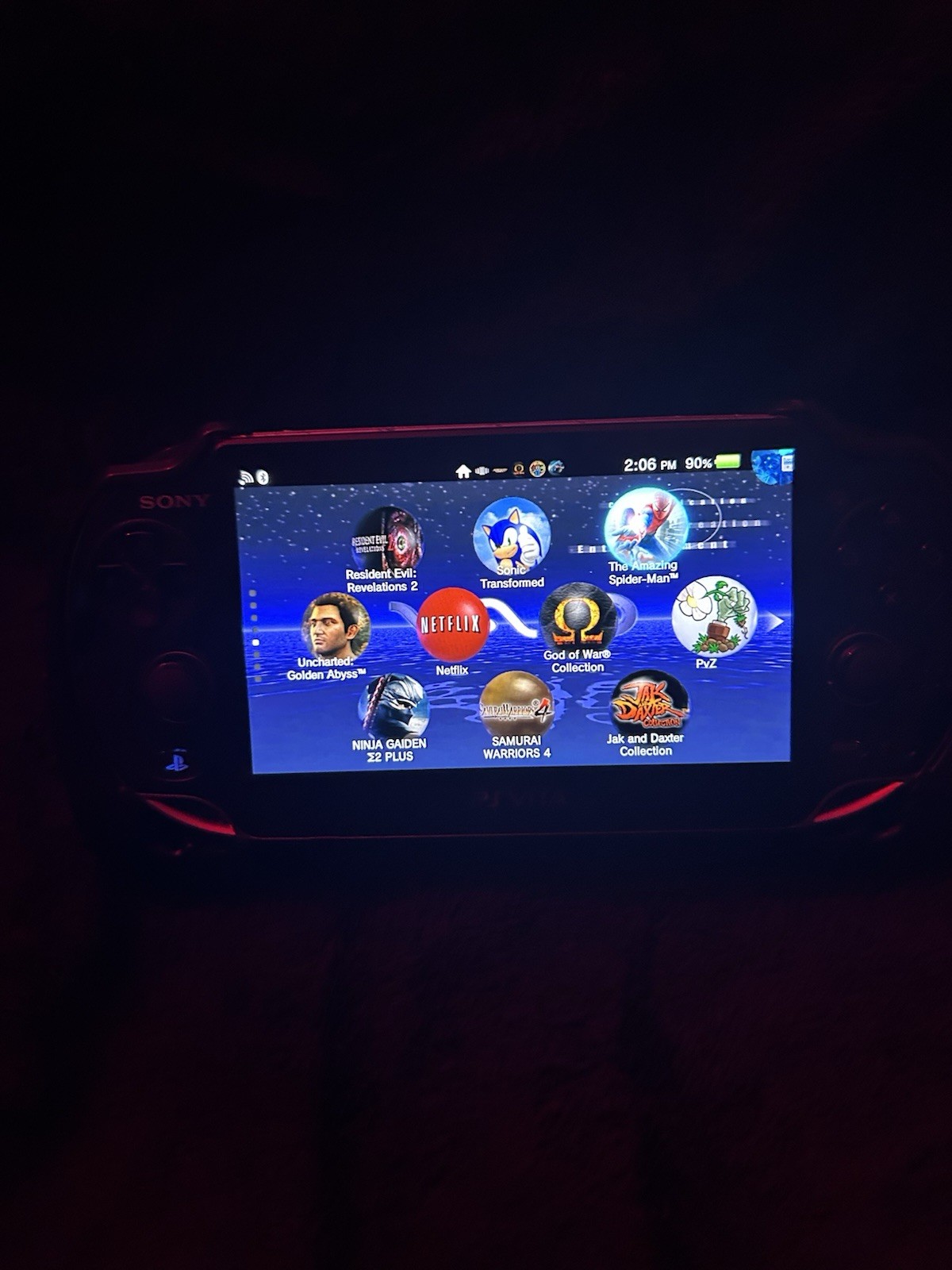 Sony PS Vita PCH-1000 Black 4GB Wi-Fi Handheld w/ Memory Card & Adapter