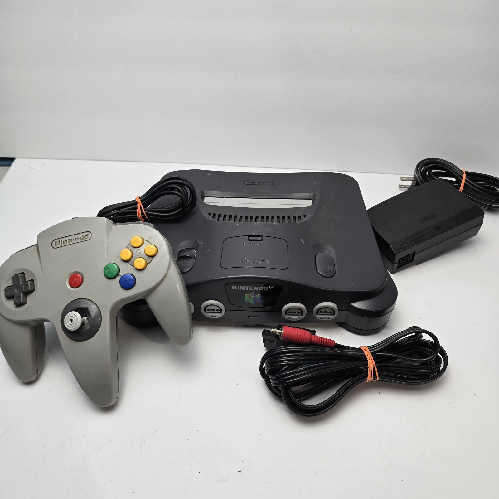 Nintendo 64 N64 Charcoal Gray Console Bundle W/ Controller – Tested Working