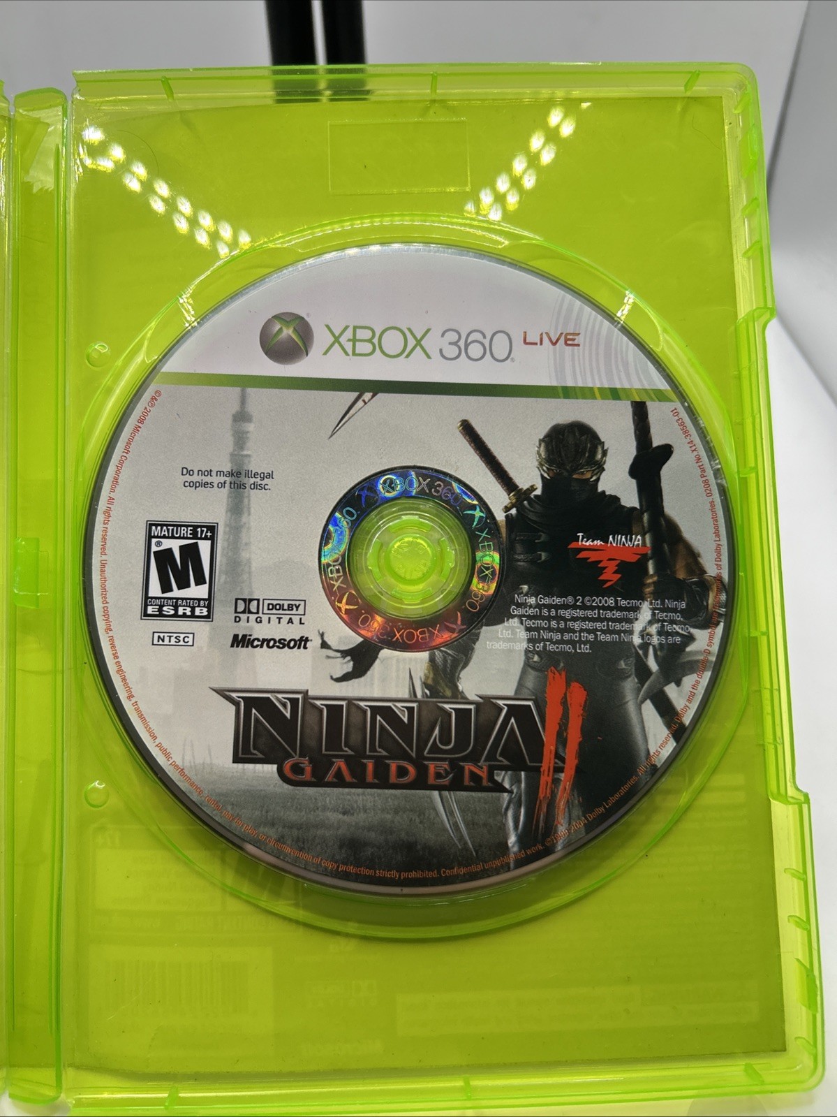 Ninja Gaiden II 2 (Microsoft Xbox 360, 2008) CIB Tested Refurbished